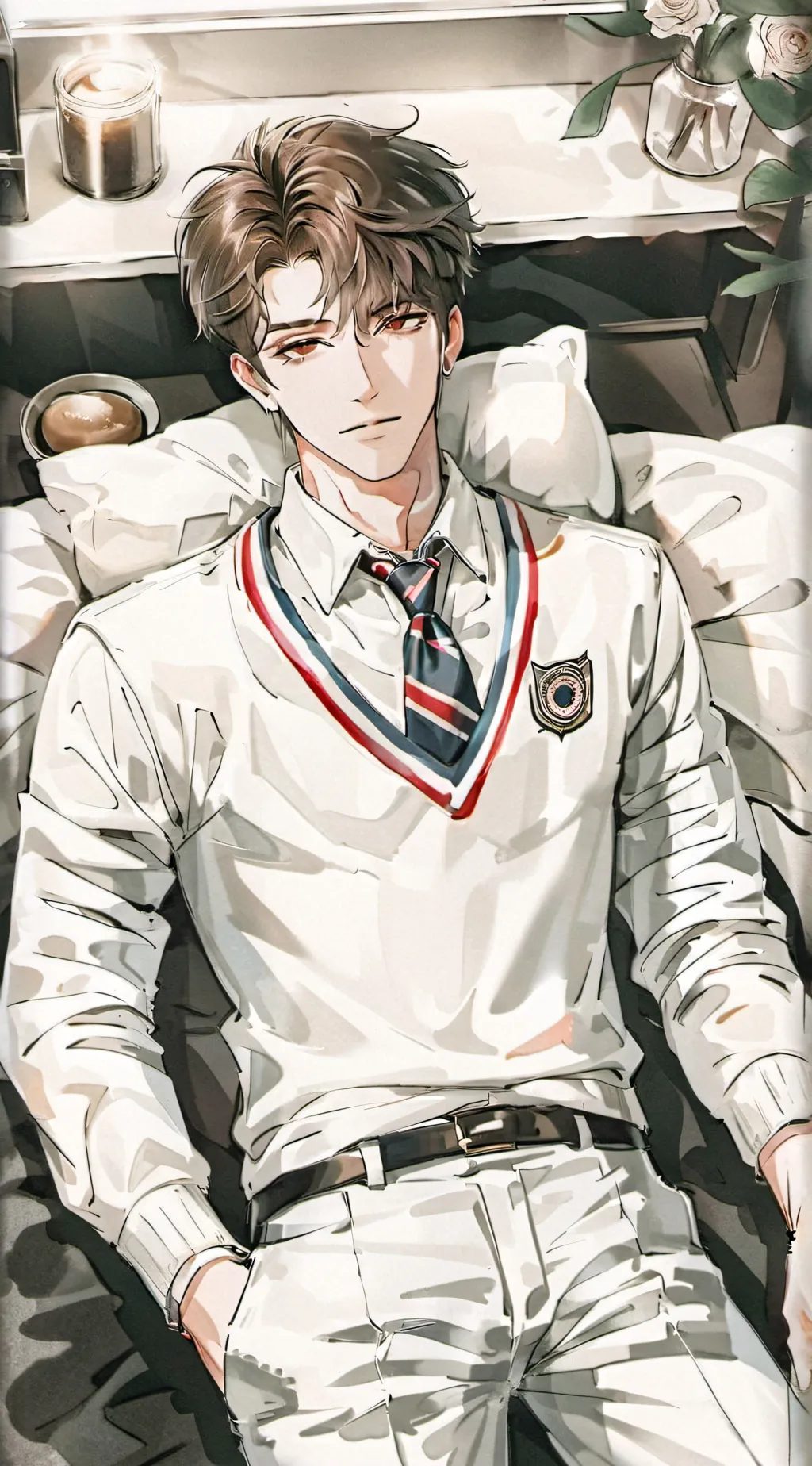 ai character: Leo background