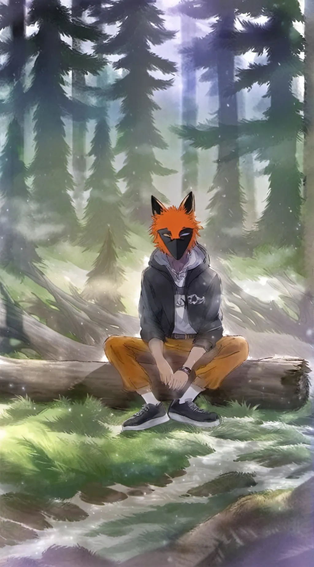 ai character: Theo ⨺⃝⚧ background