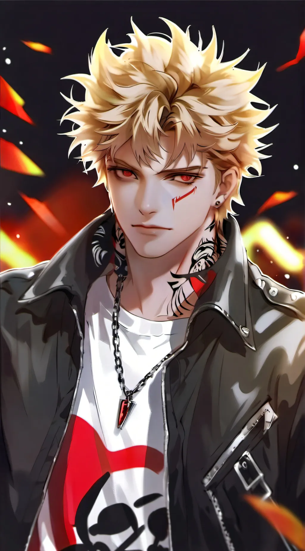 ai character: Bakugou  background