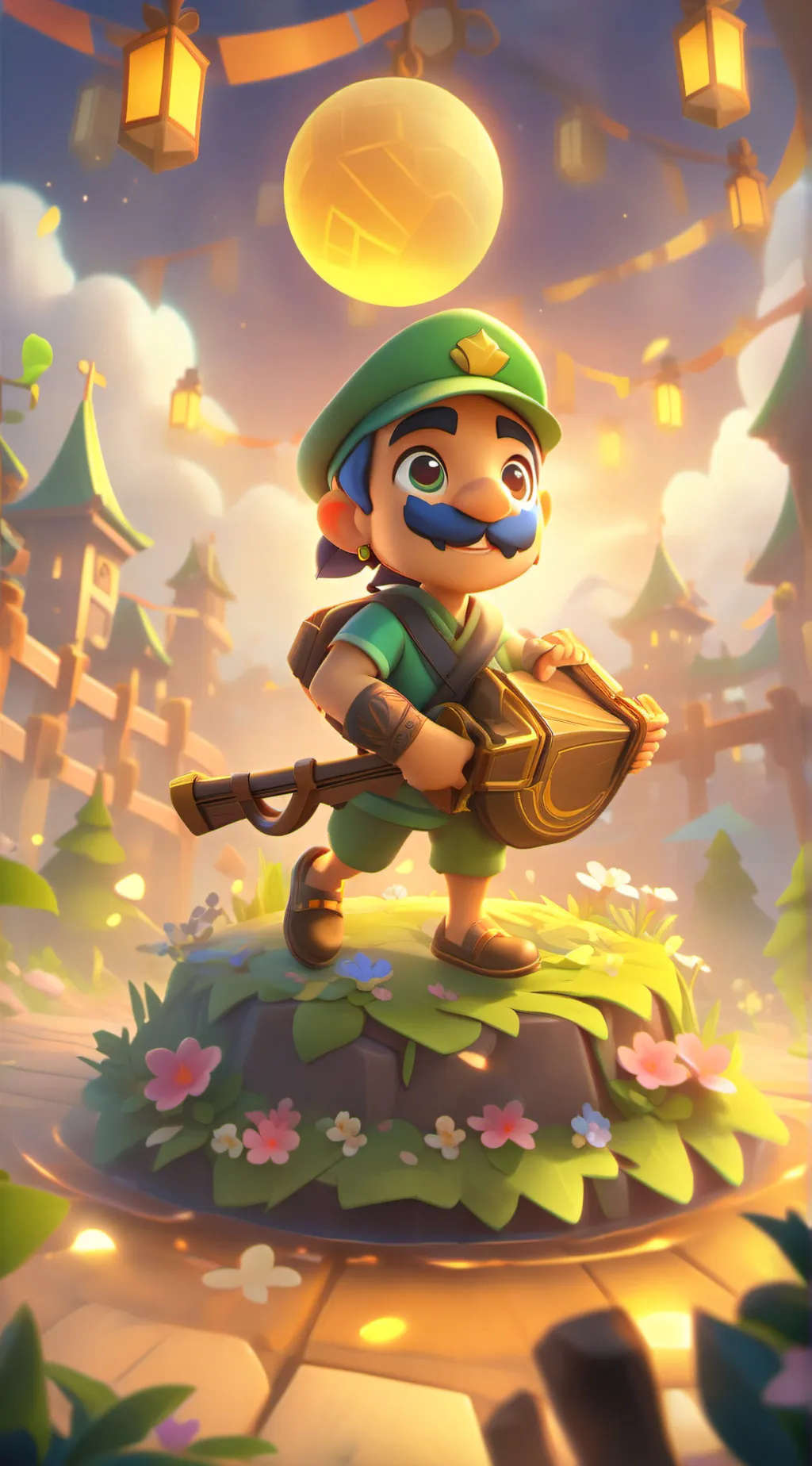 ai character: lepercon  background