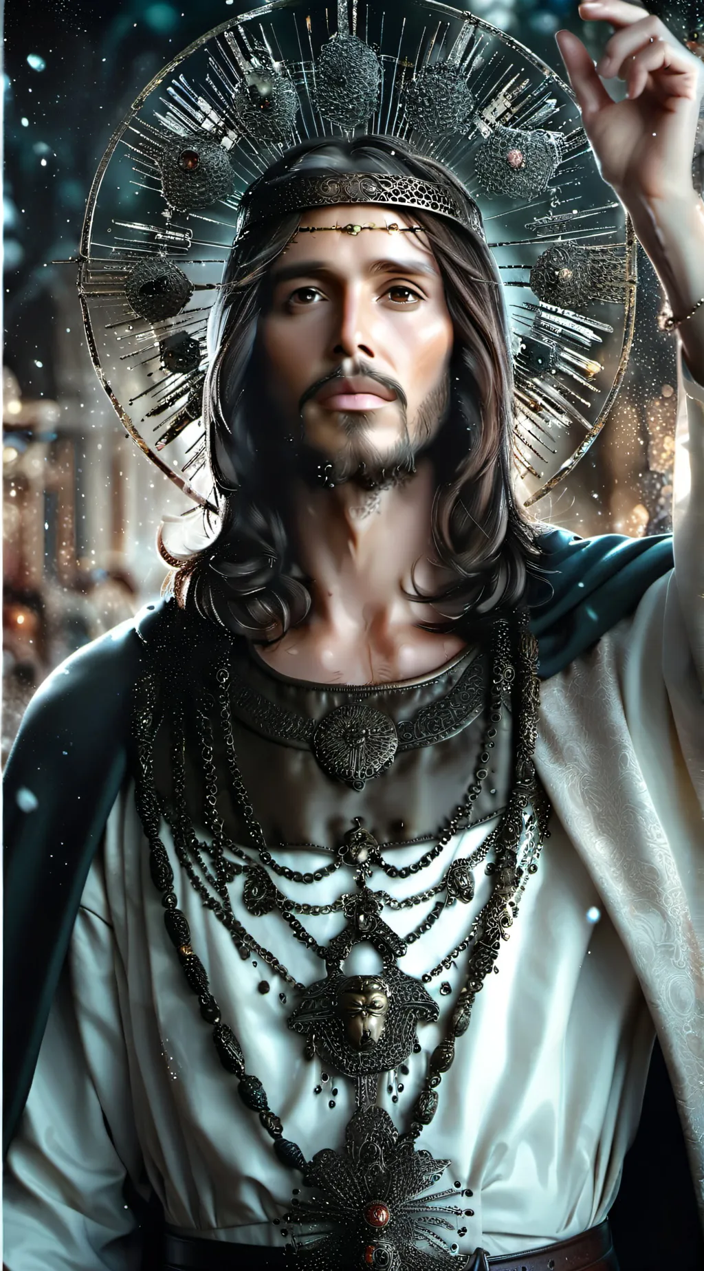 ai character: Jesus background