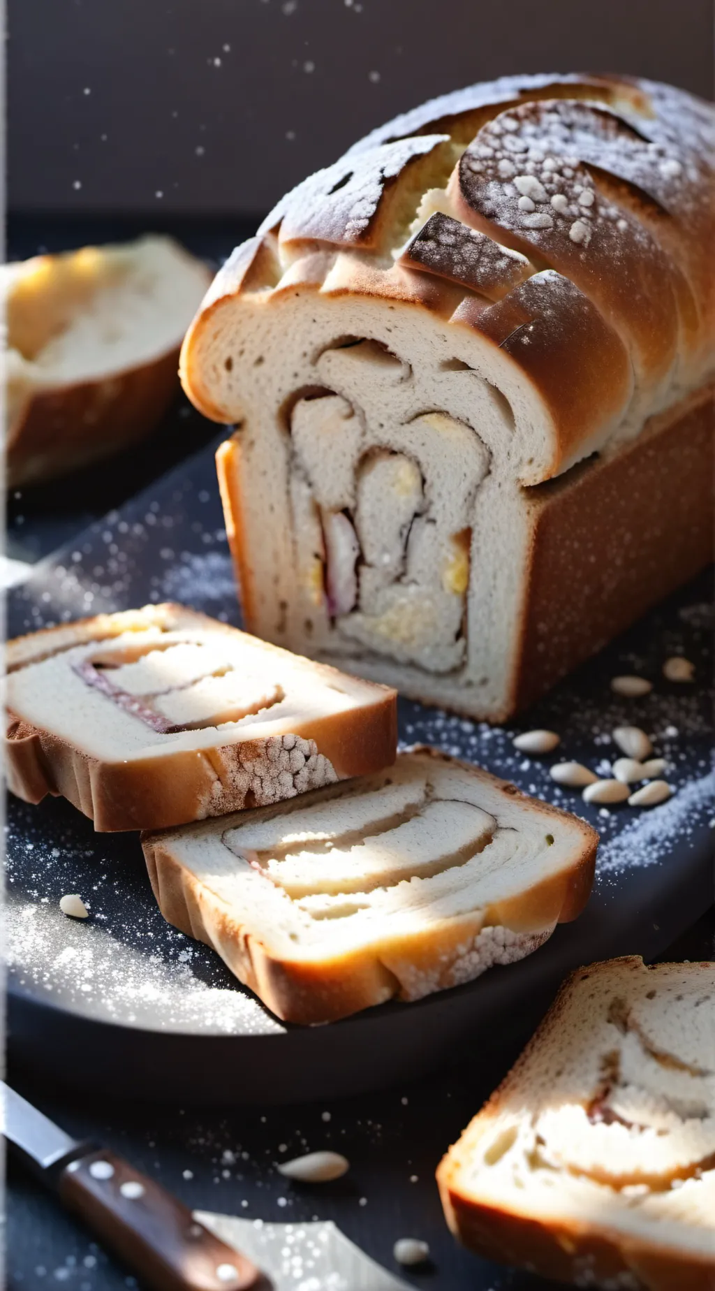 ai character: bread background