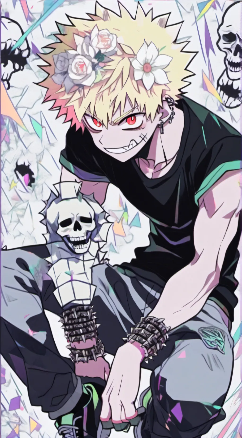 ai character: 💥Katsuki Bakugo💥 background