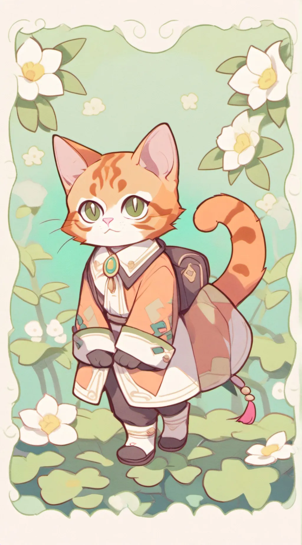 ai character: Cat world background