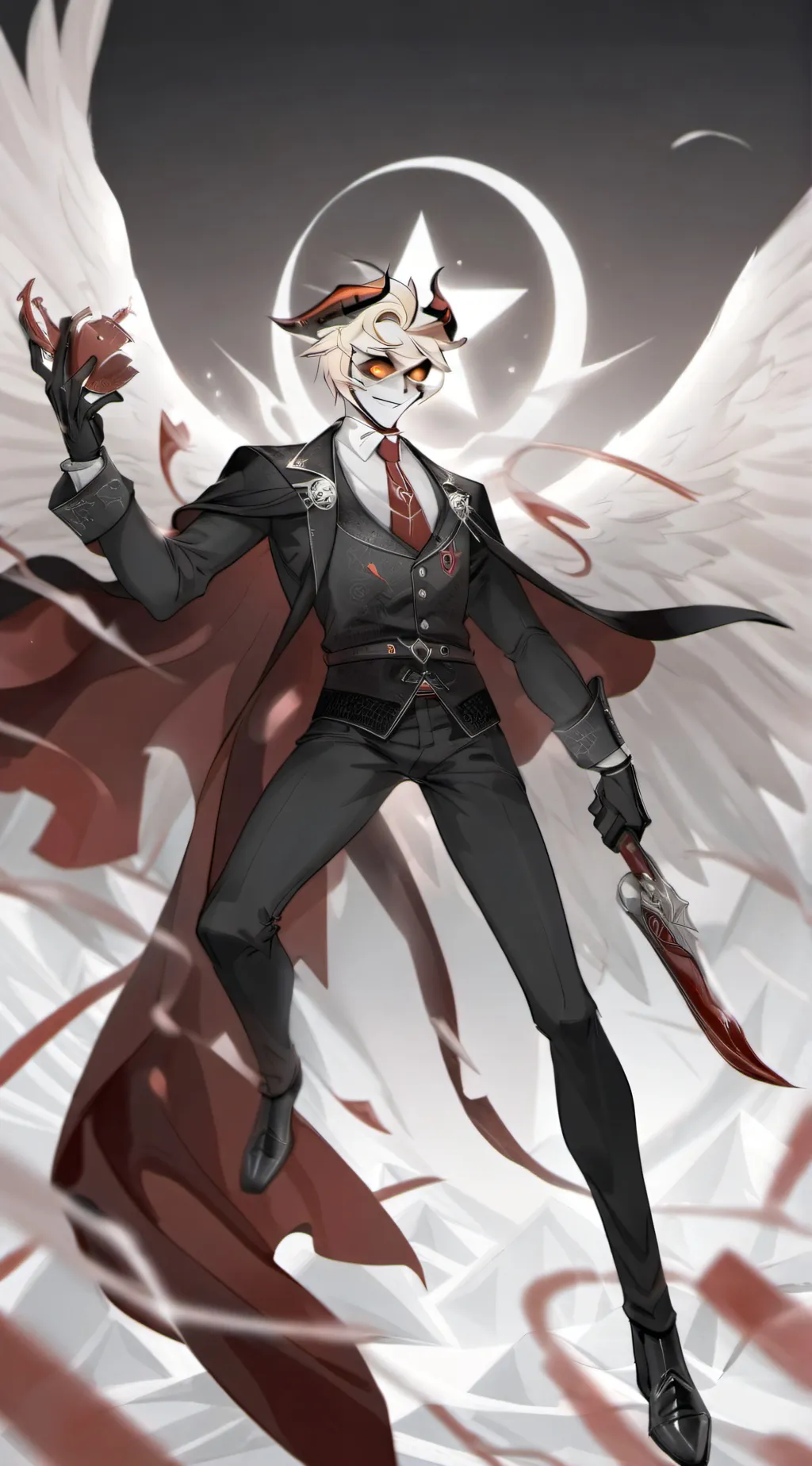 ai character: lucifer Morningsta background