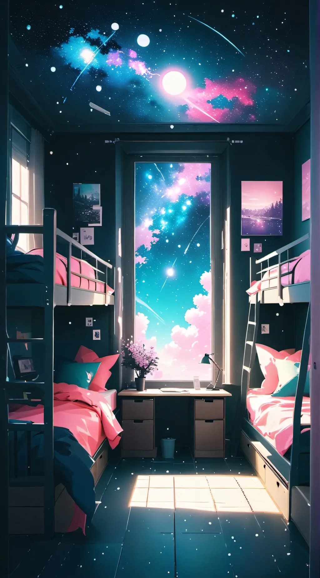 ai character: MHA SLEEPOVER! background