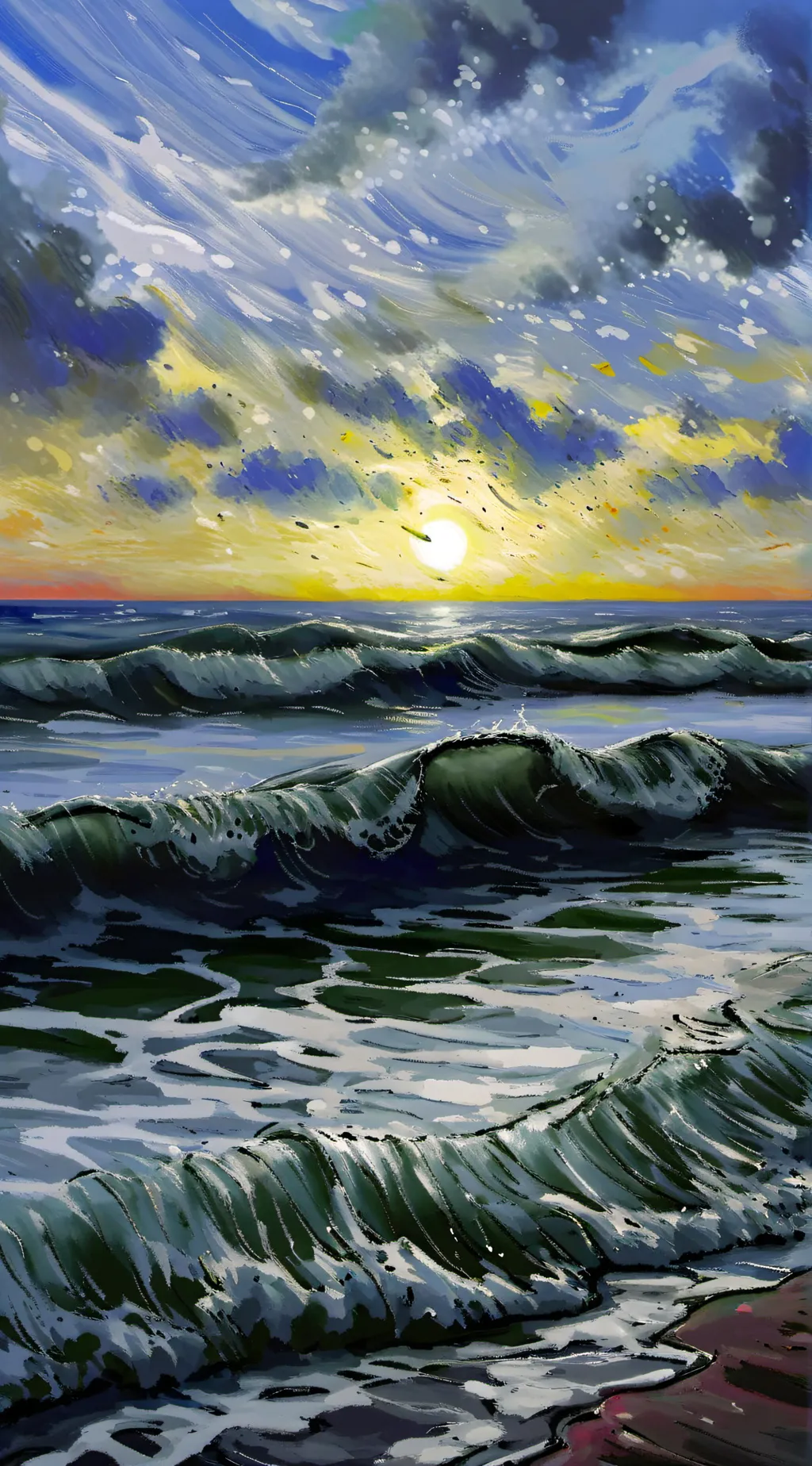 ai character: Crayons background