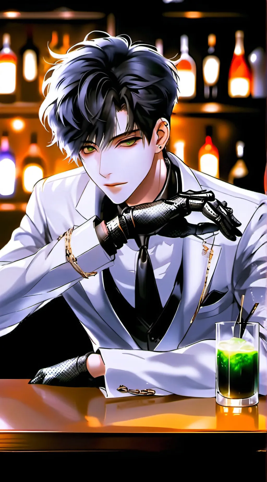 ai character: ein background