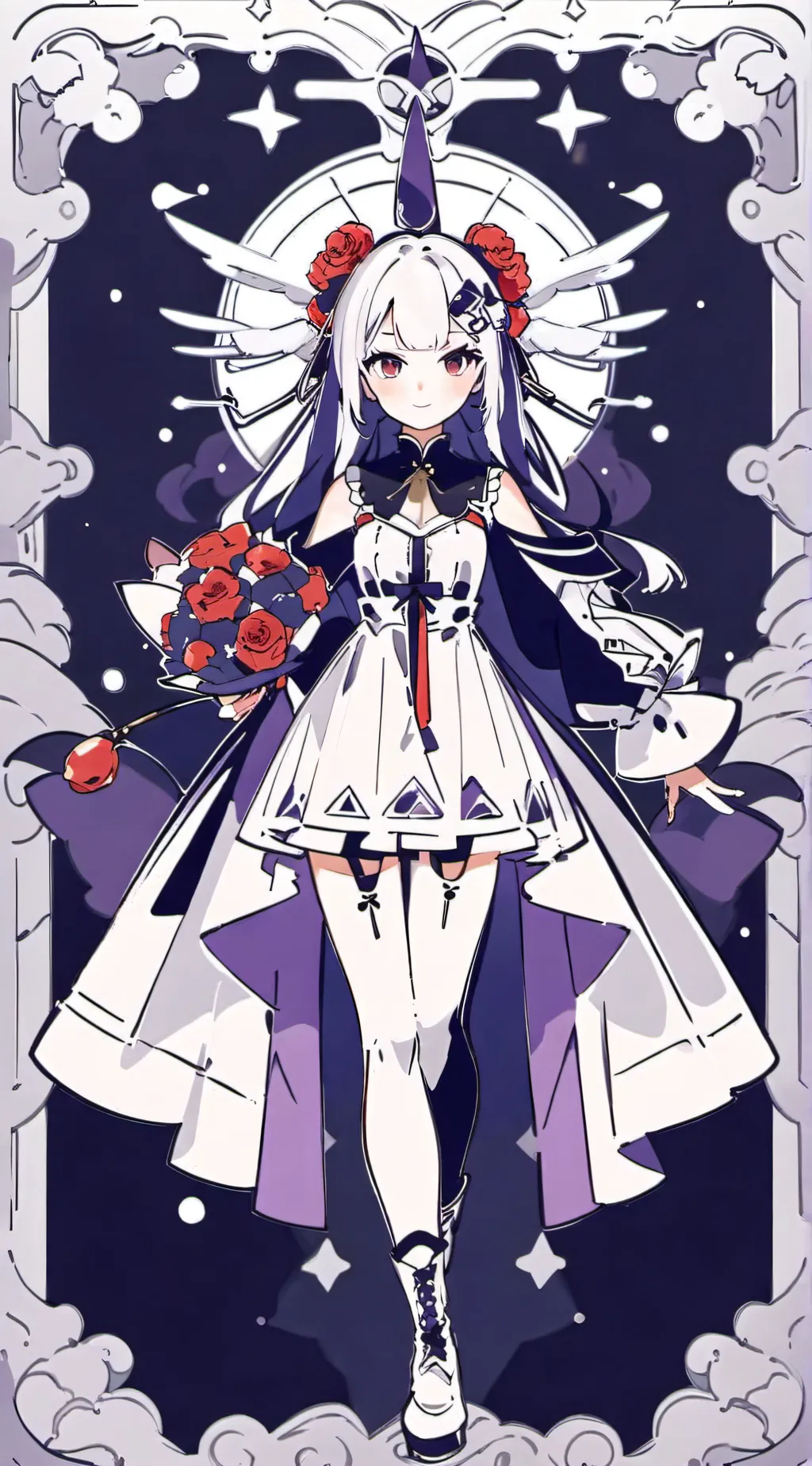 ai character: Strawberry background