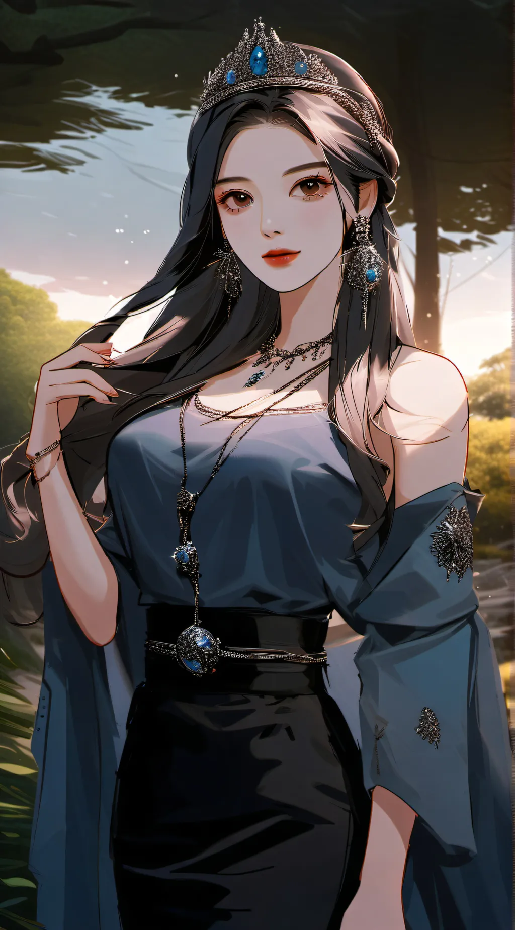 ai character: Mha nature queen background