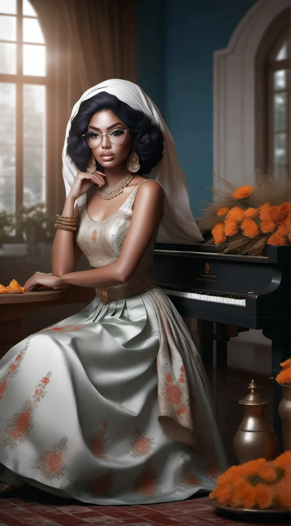 ai character: Fortune teller  background