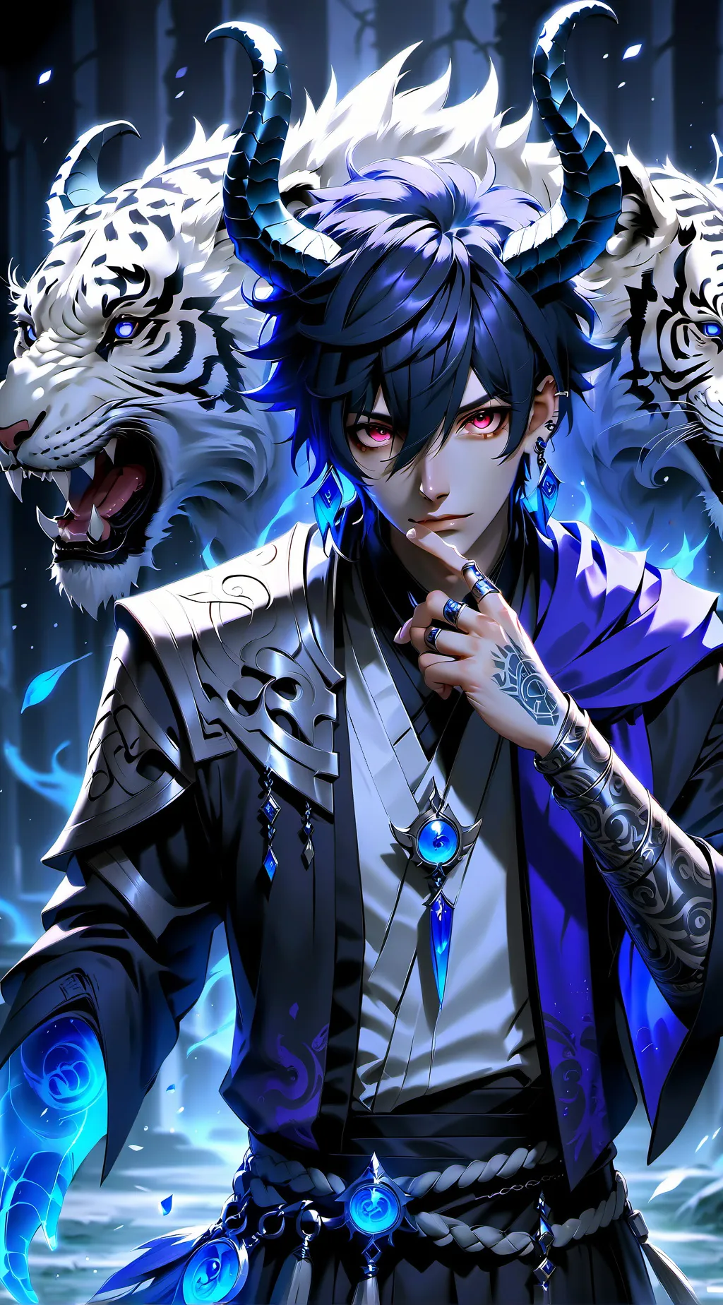 ai character: 💦leo💦 background