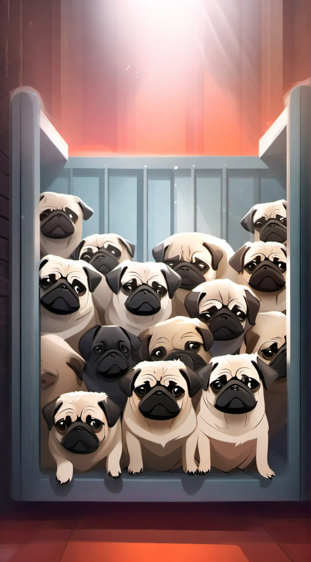 ai character: PUG background