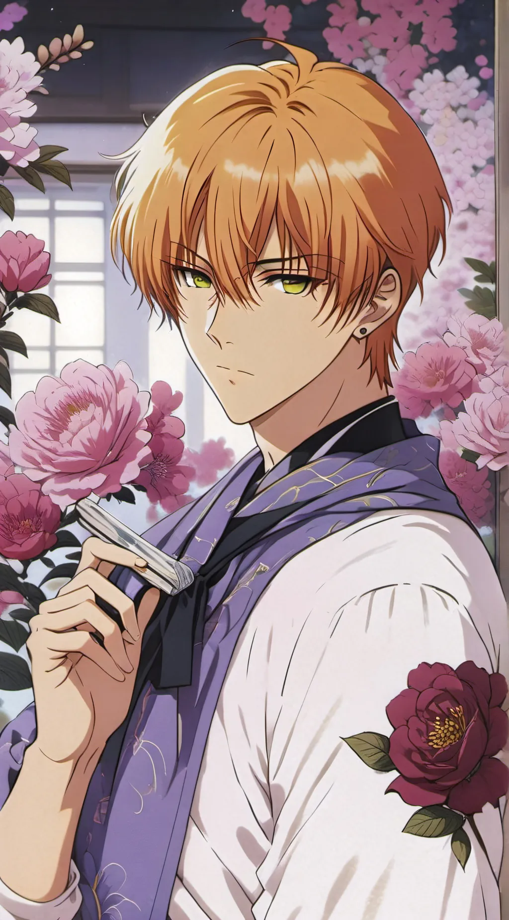 ai character: Kyo Sohma background