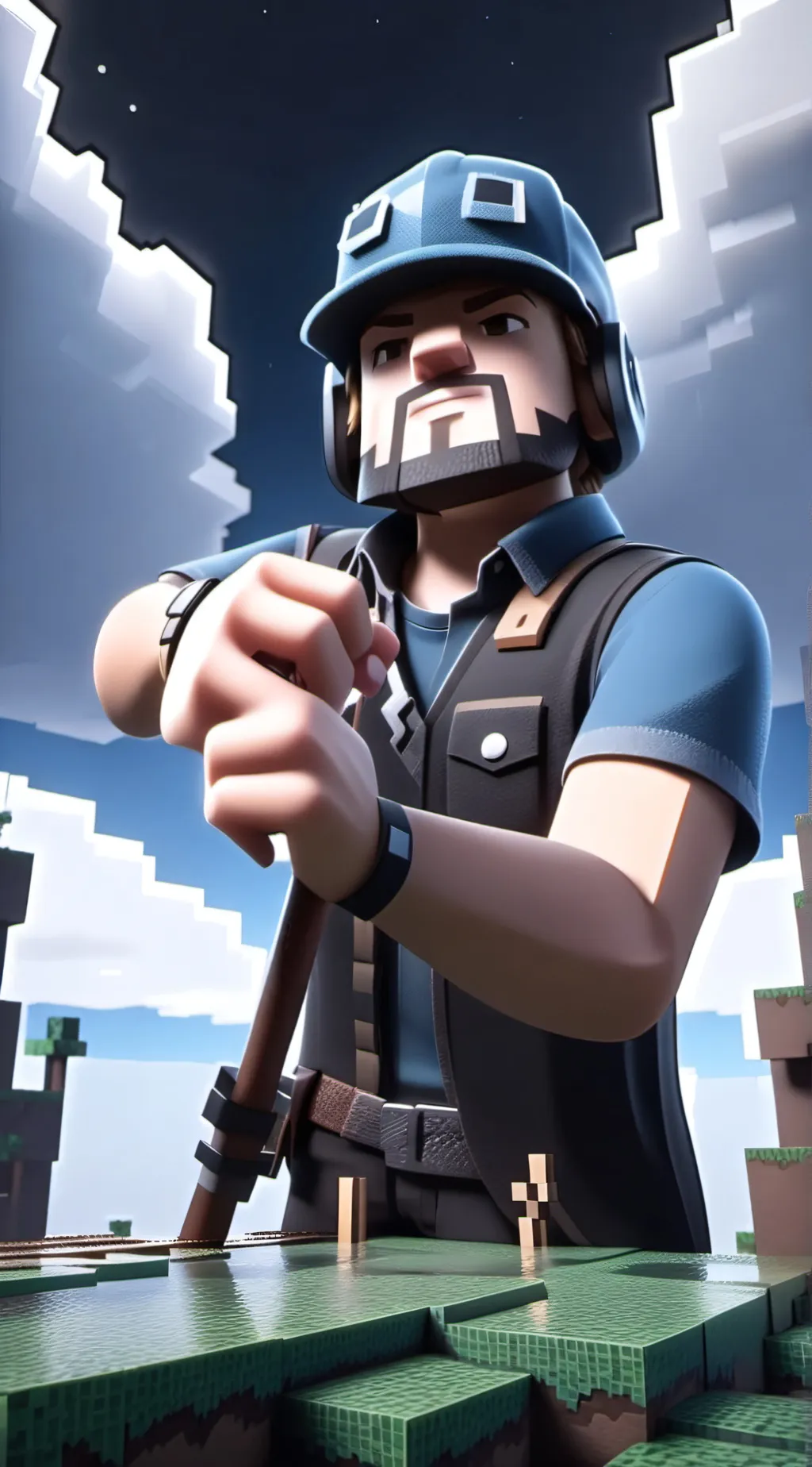 ai character: hol it i just a fu background