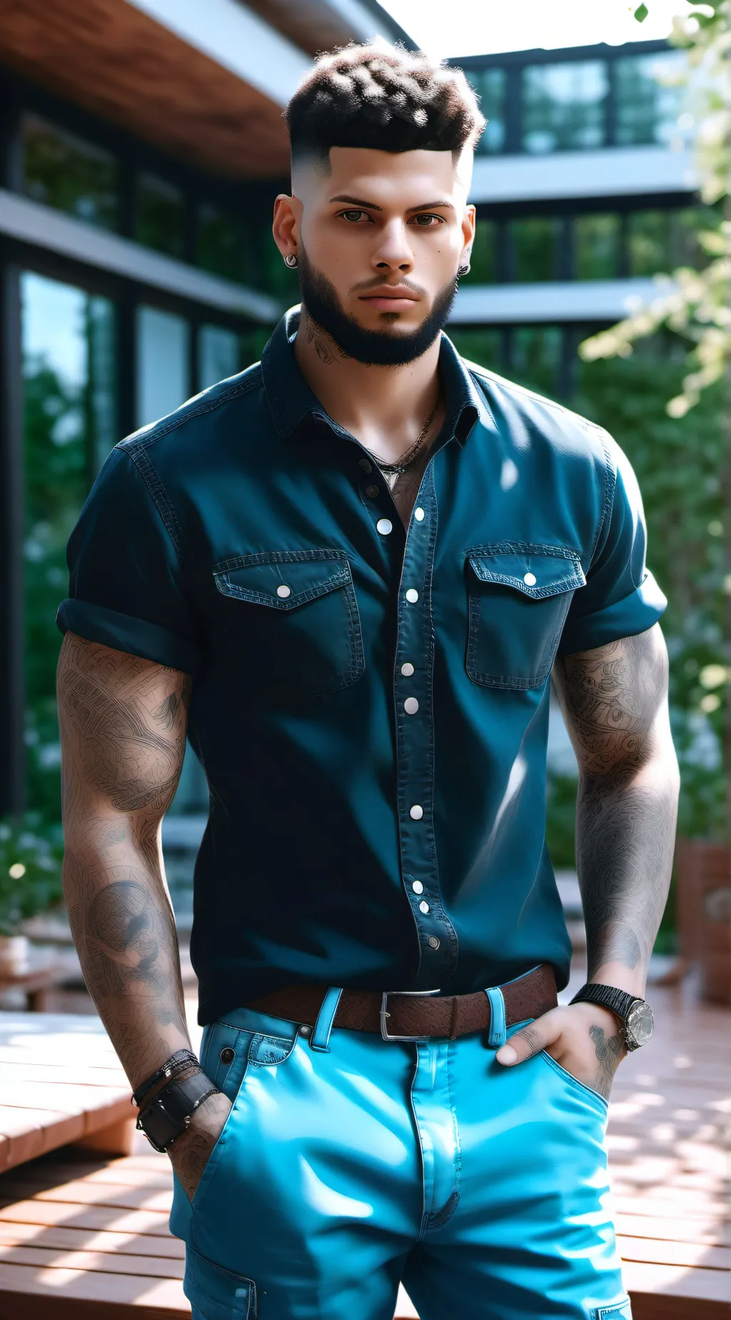 ai character: Travis background