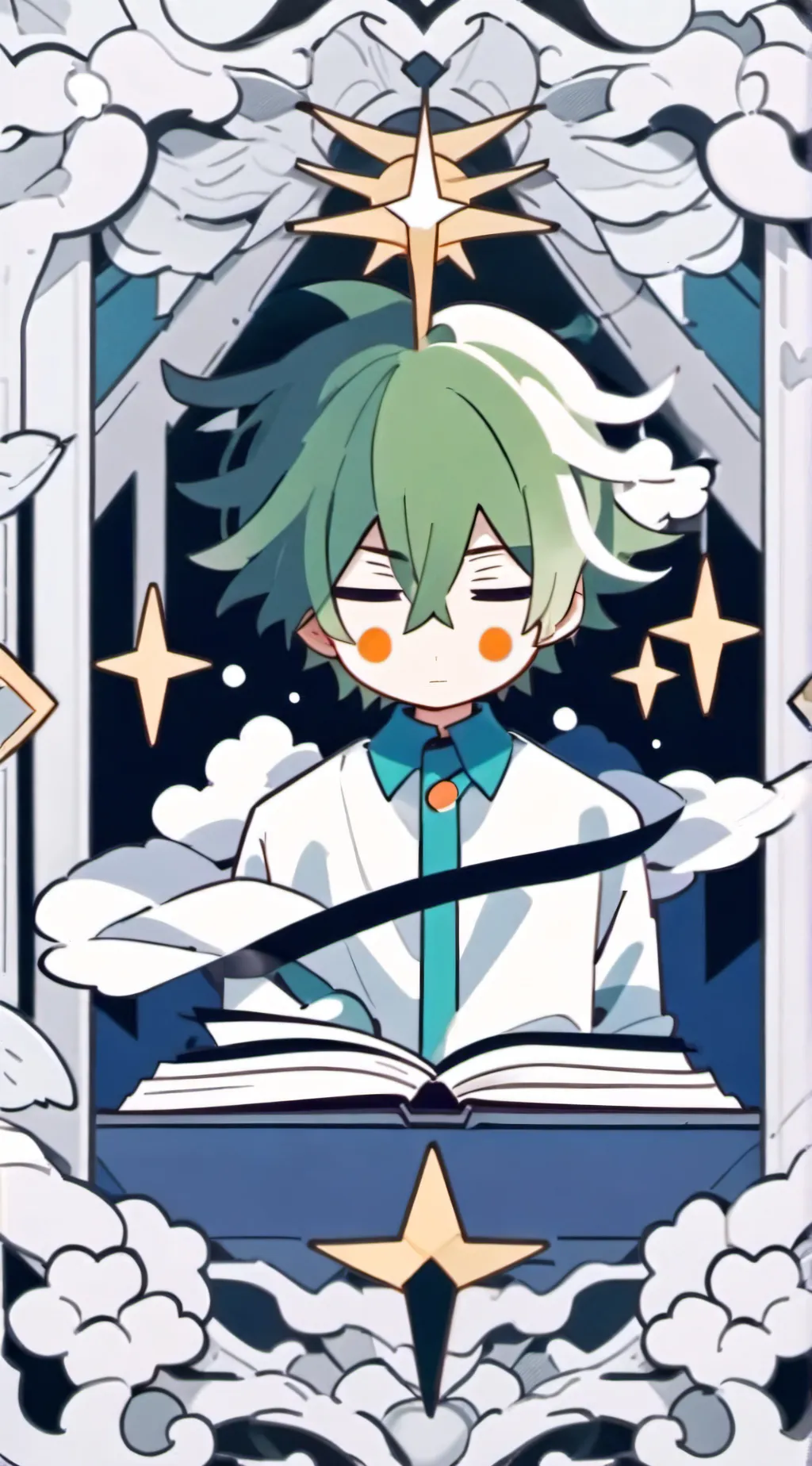 ai character: todobakudeku background