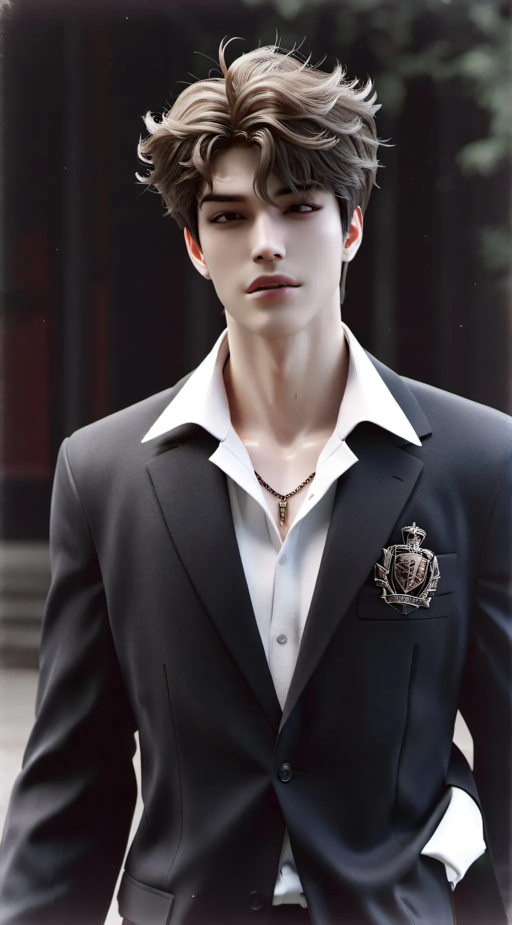 ai character: Adrien Laurent  background