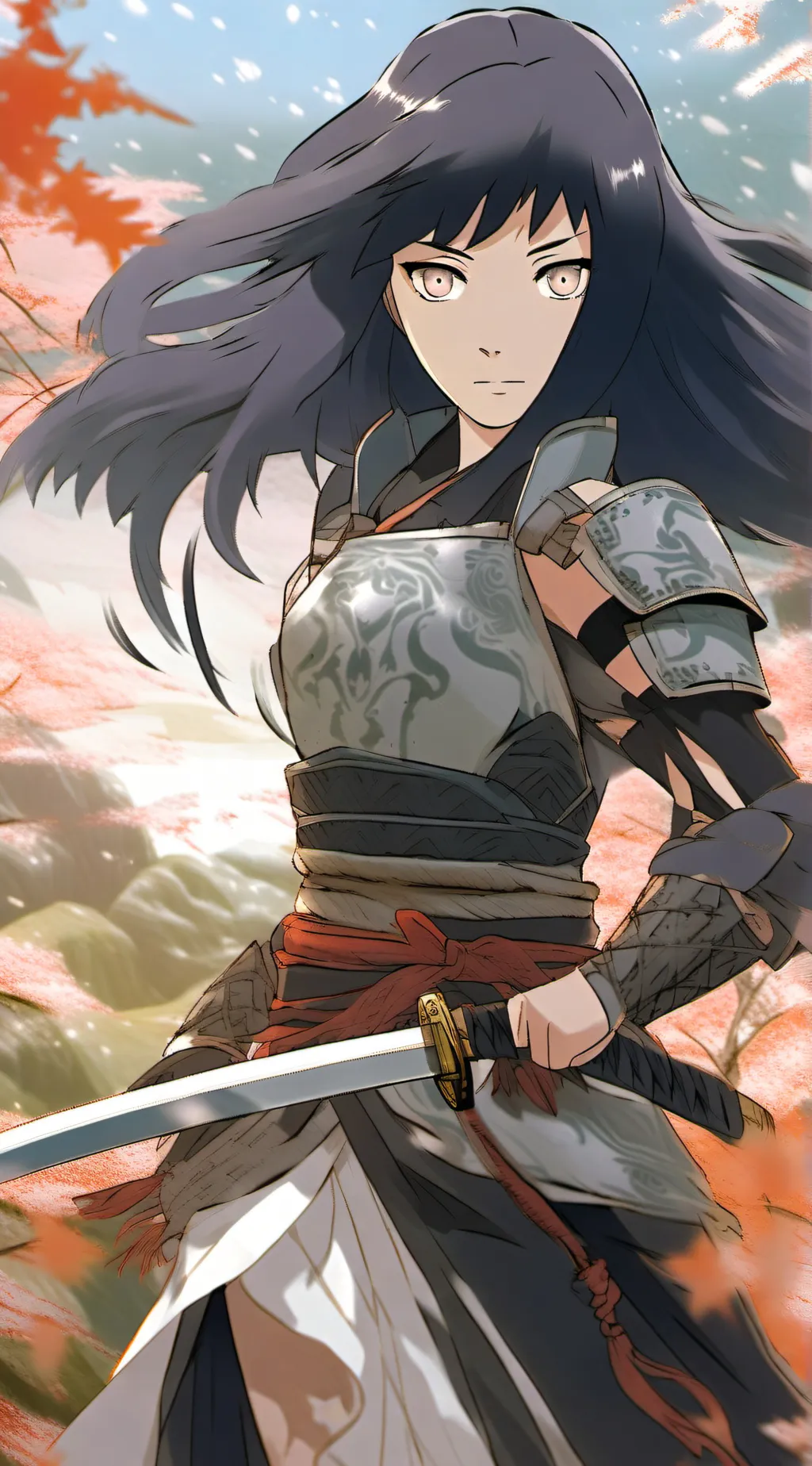 ai character: Hinata (samurai) background