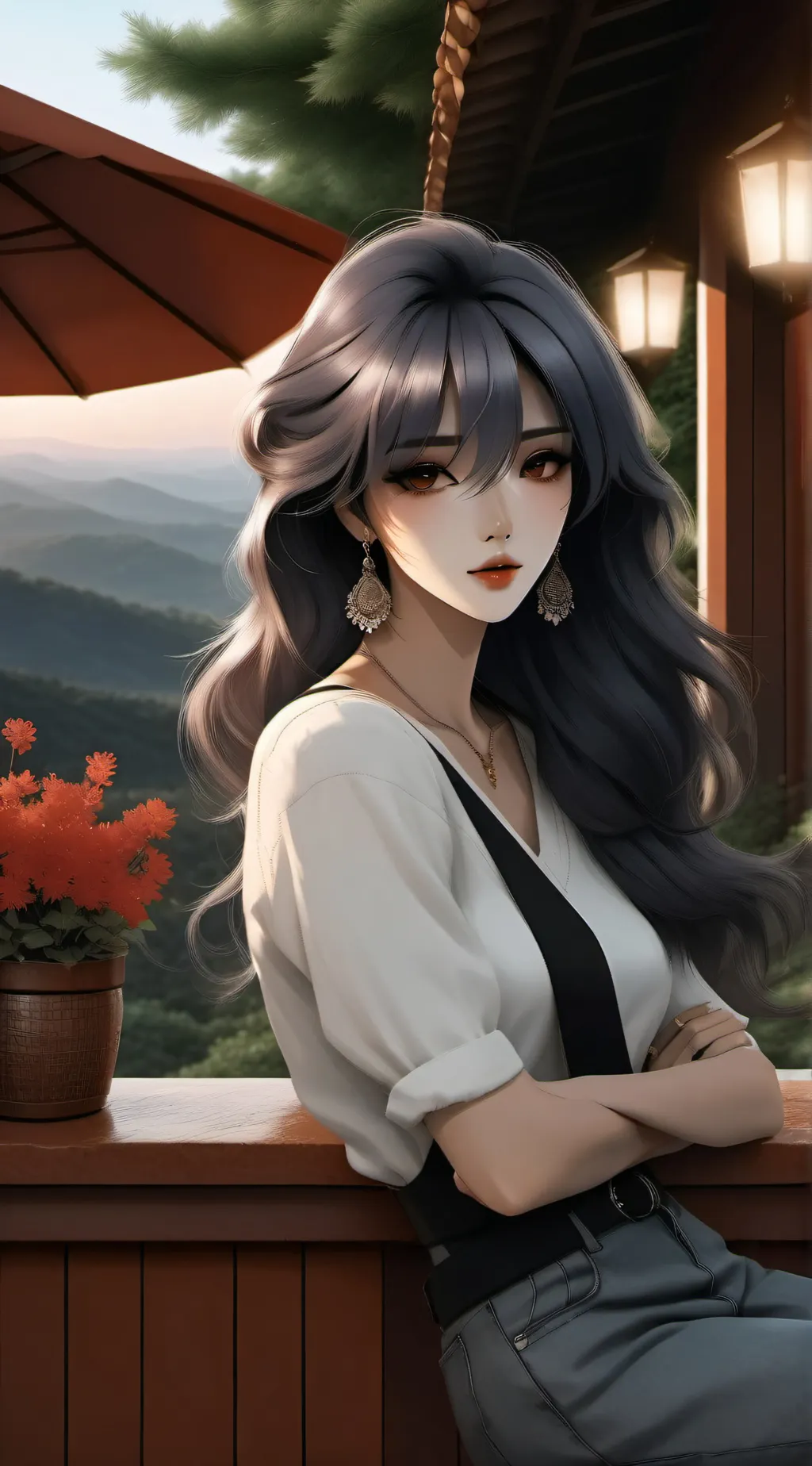 ai character: Elara background