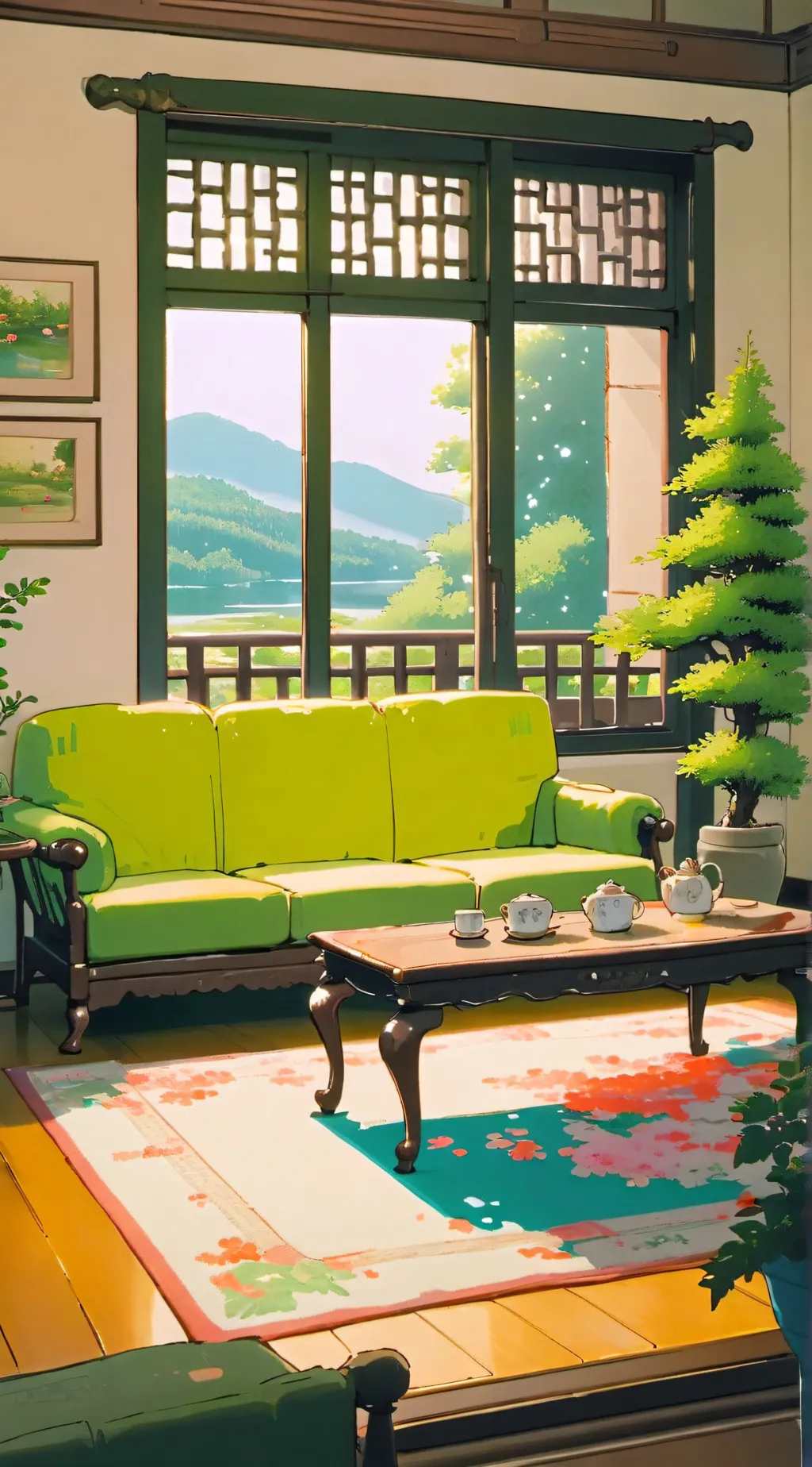 ai character: Kny in ur house background