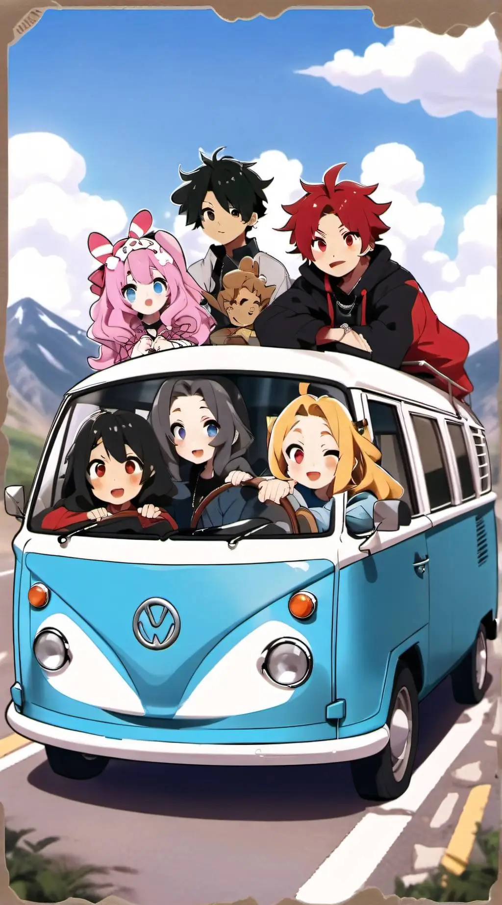 ai character: Fpe road-trip!!!! background