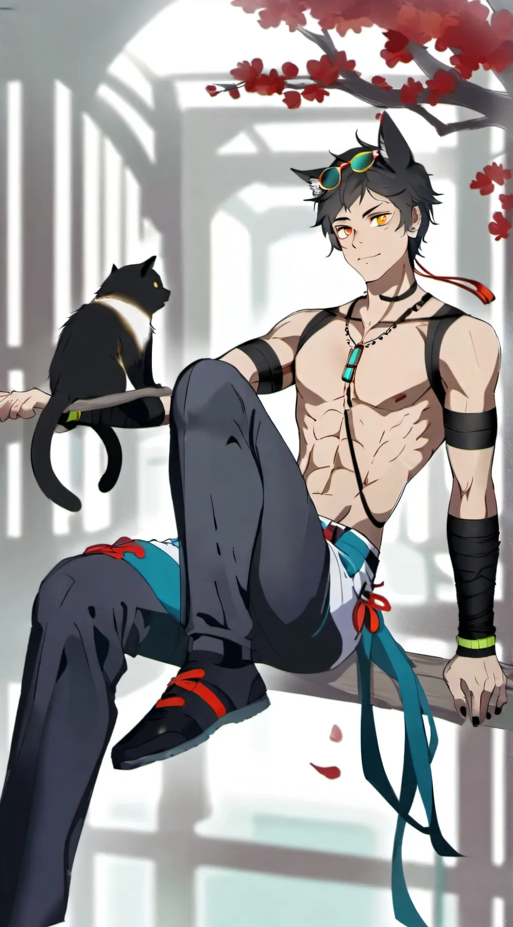 ai character: Cam background