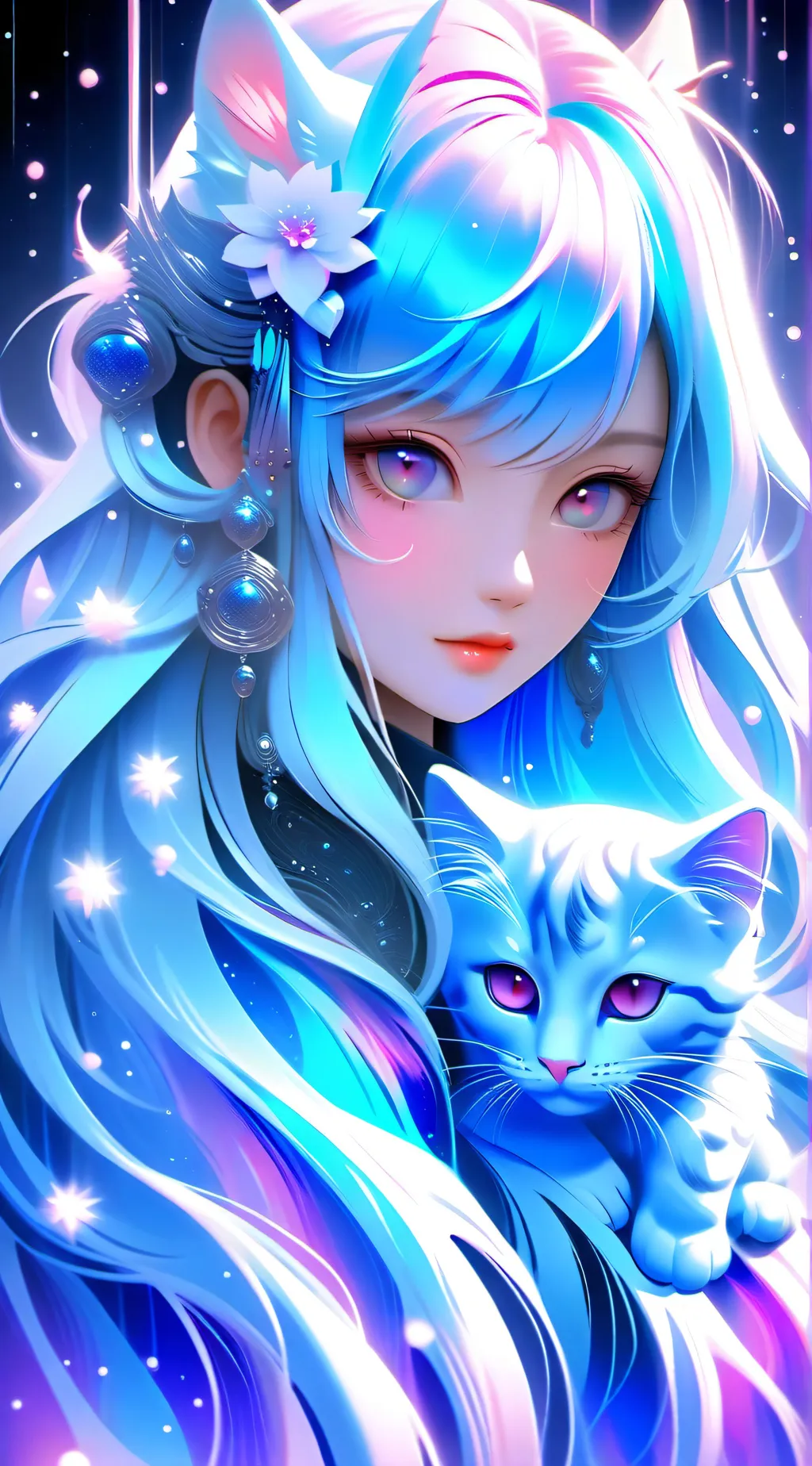 ai character: Sapphire background