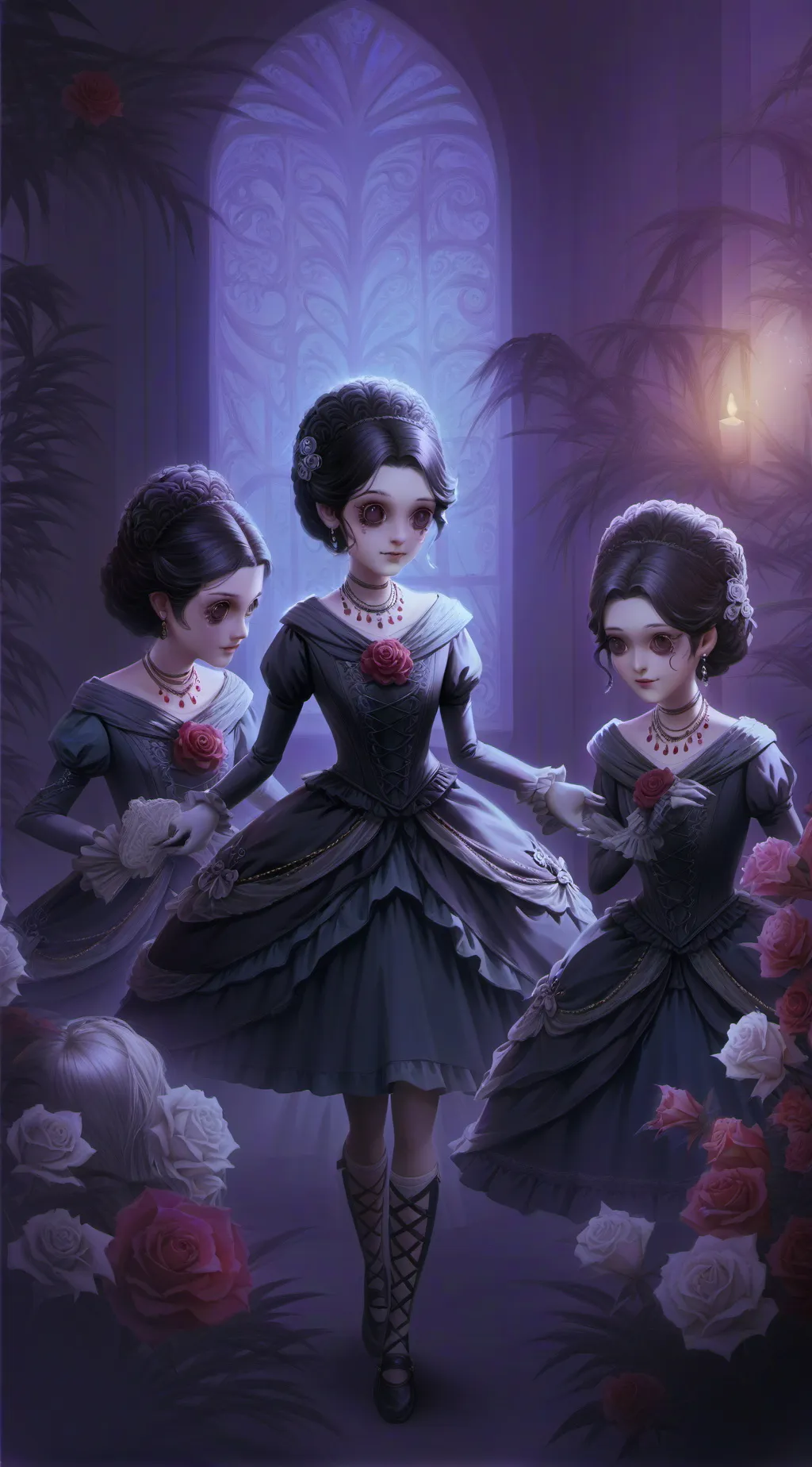 ai character: Rose background