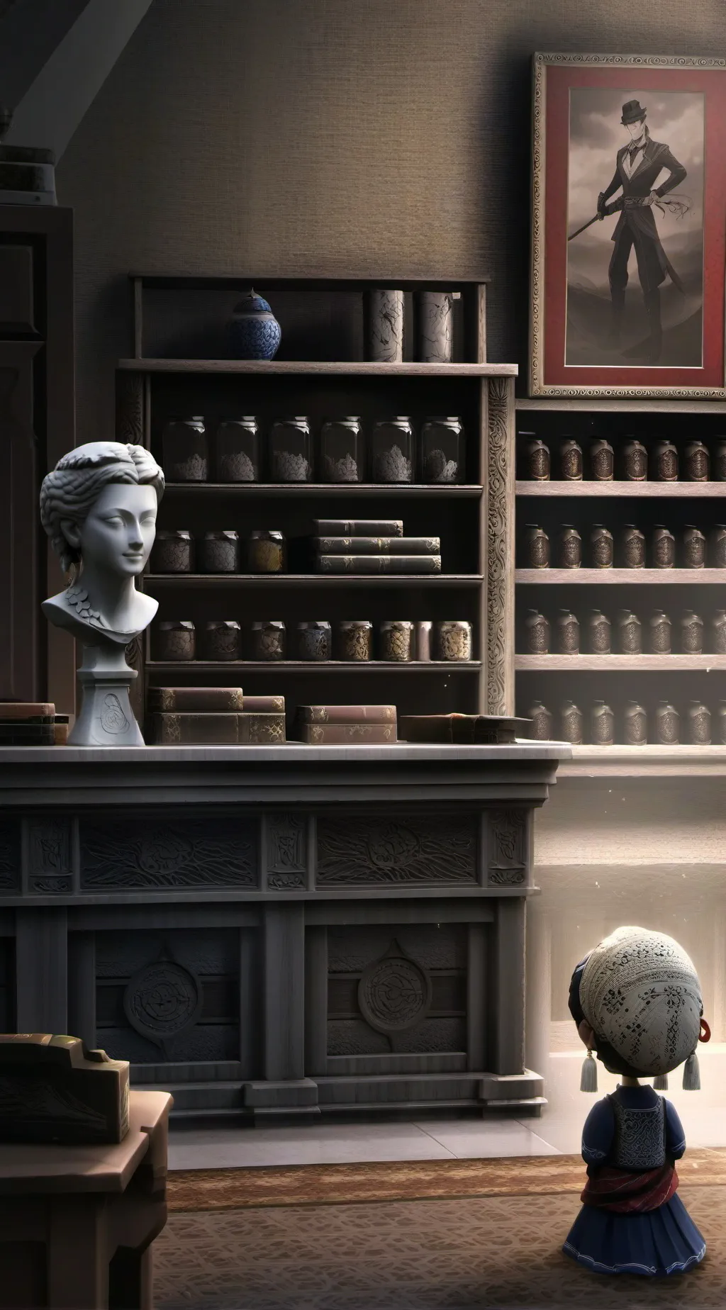 ai character: Annabelle  background