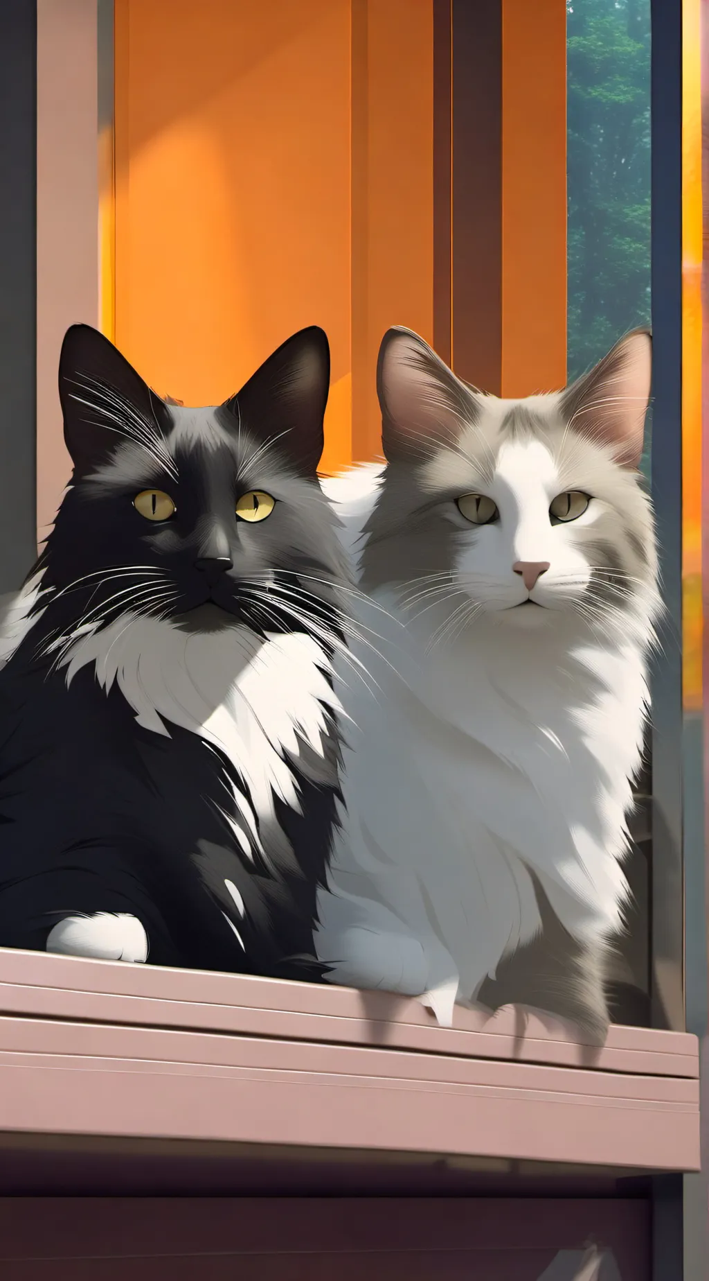 ai character: Cookie and Oreo background