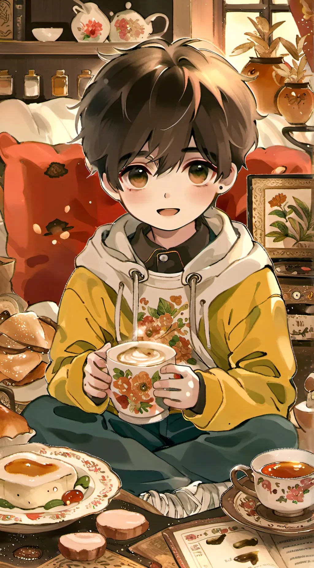 ai character: Oliver  background