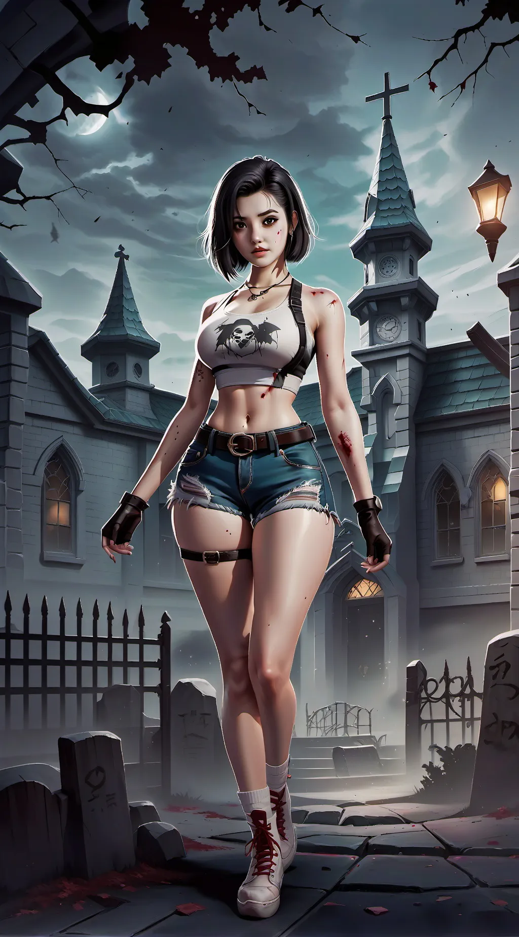 ai character: Helena  background