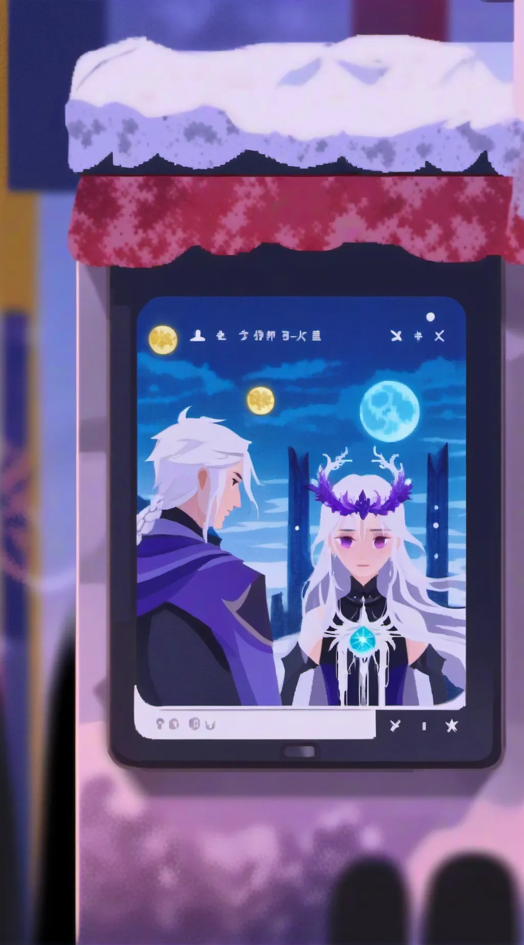 ai character: Please stop.. background