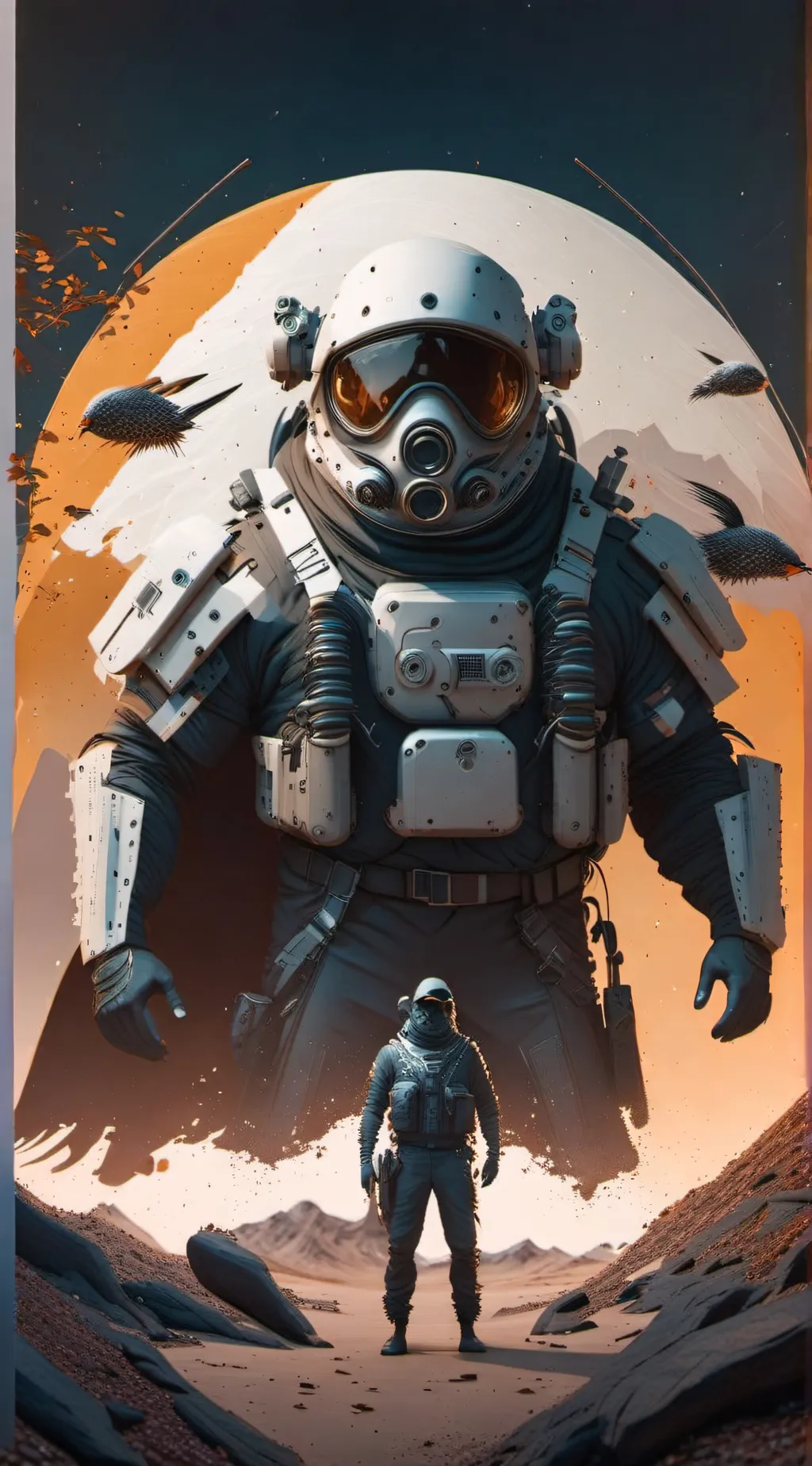 ai character: scp guard 117 background