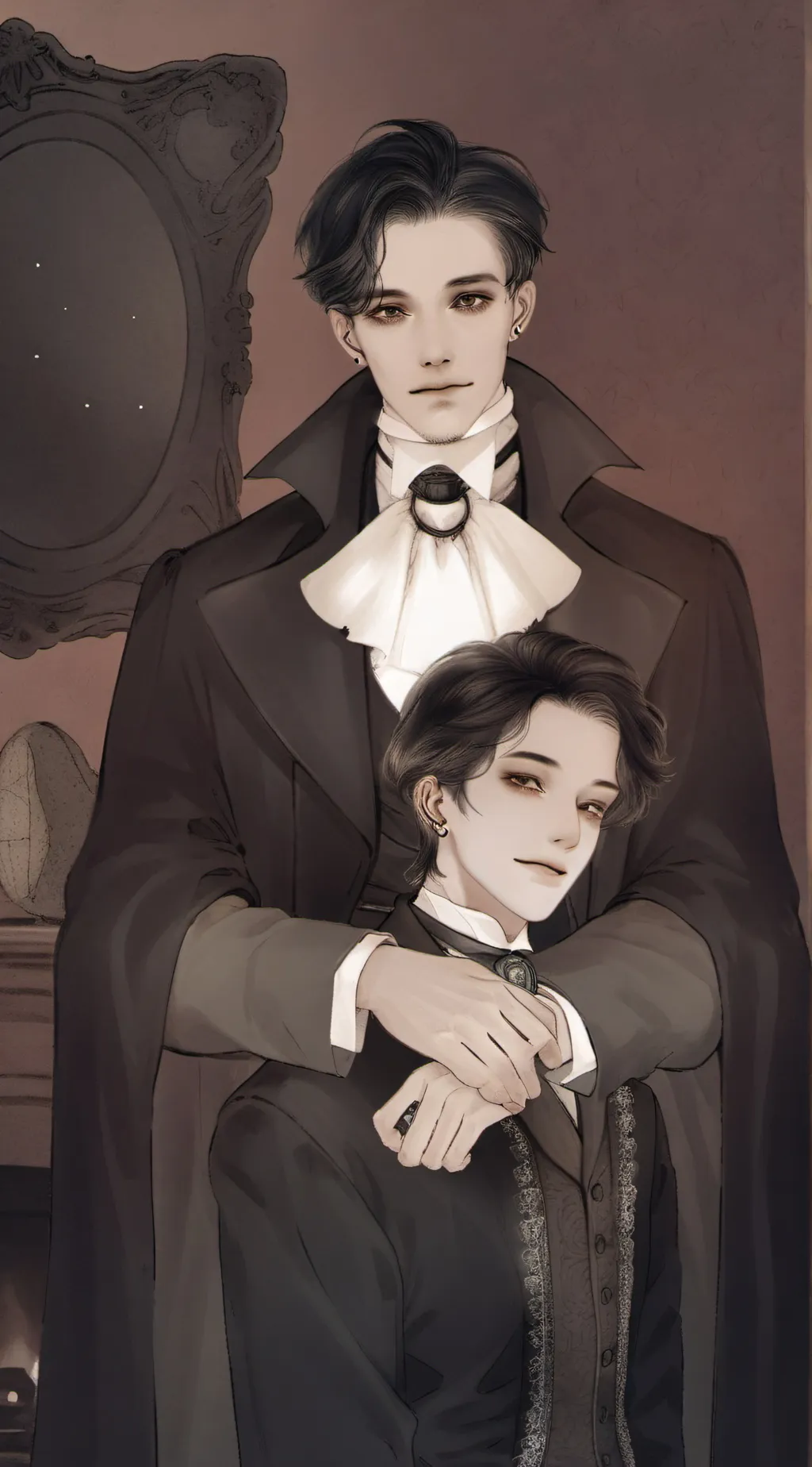 ai character: leo and ash background