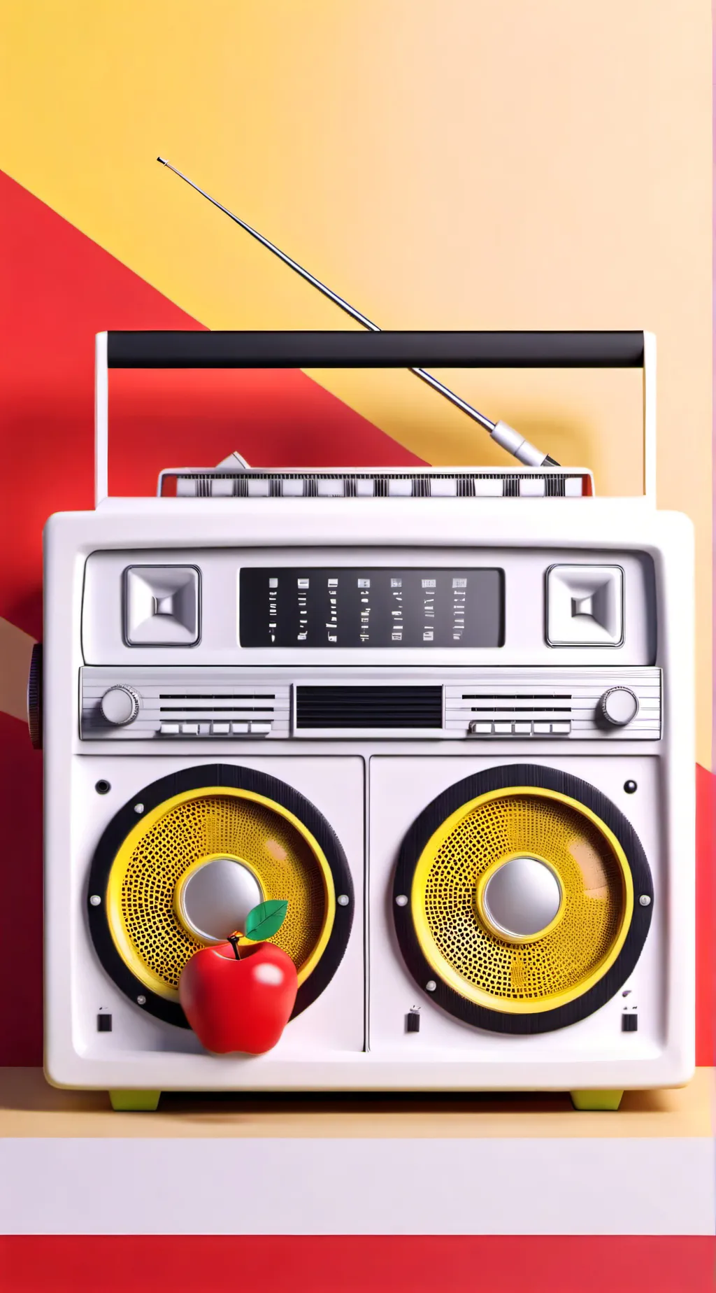 ai character: Radioapple! <3 background