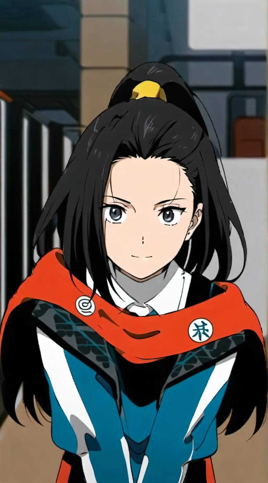 ai character: Momo Yaoyorozu background