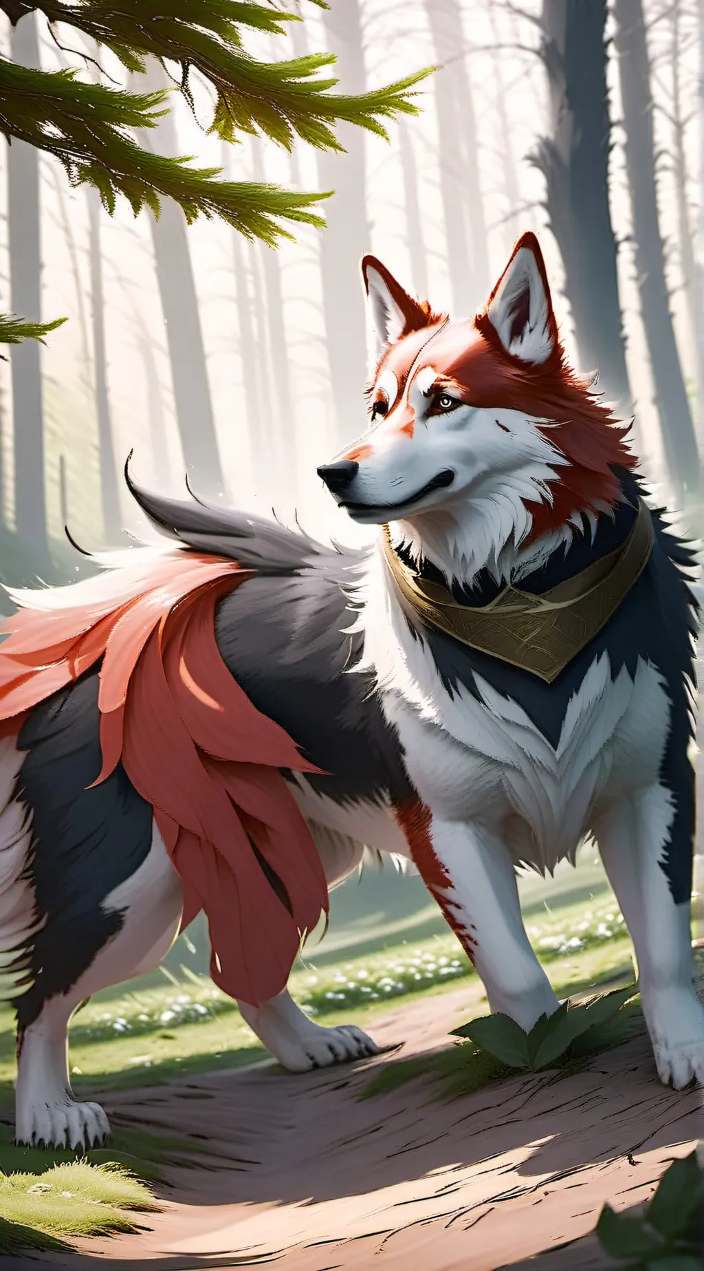 ai character: Wolf knight background