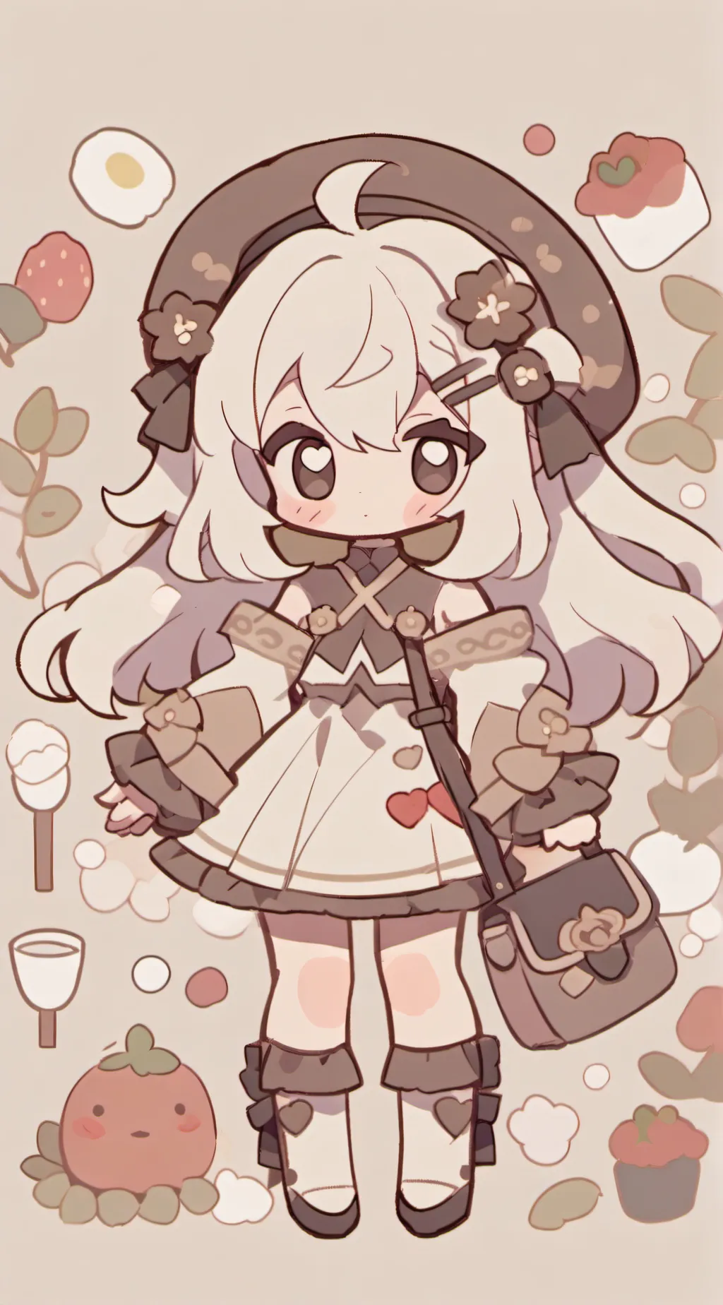 ai character: Smile critters  background