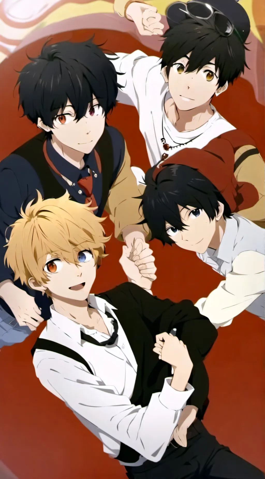 ai character: miles,max,and Jack background