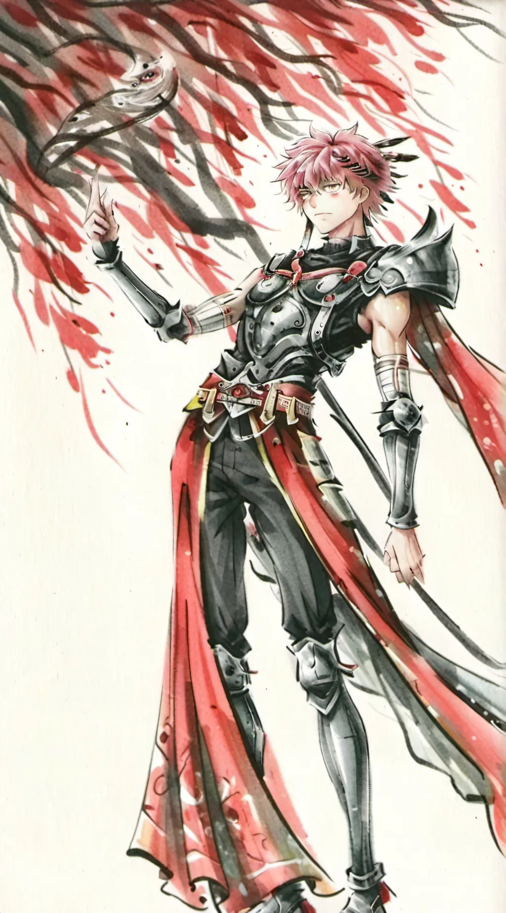 ai character: bakugo  background