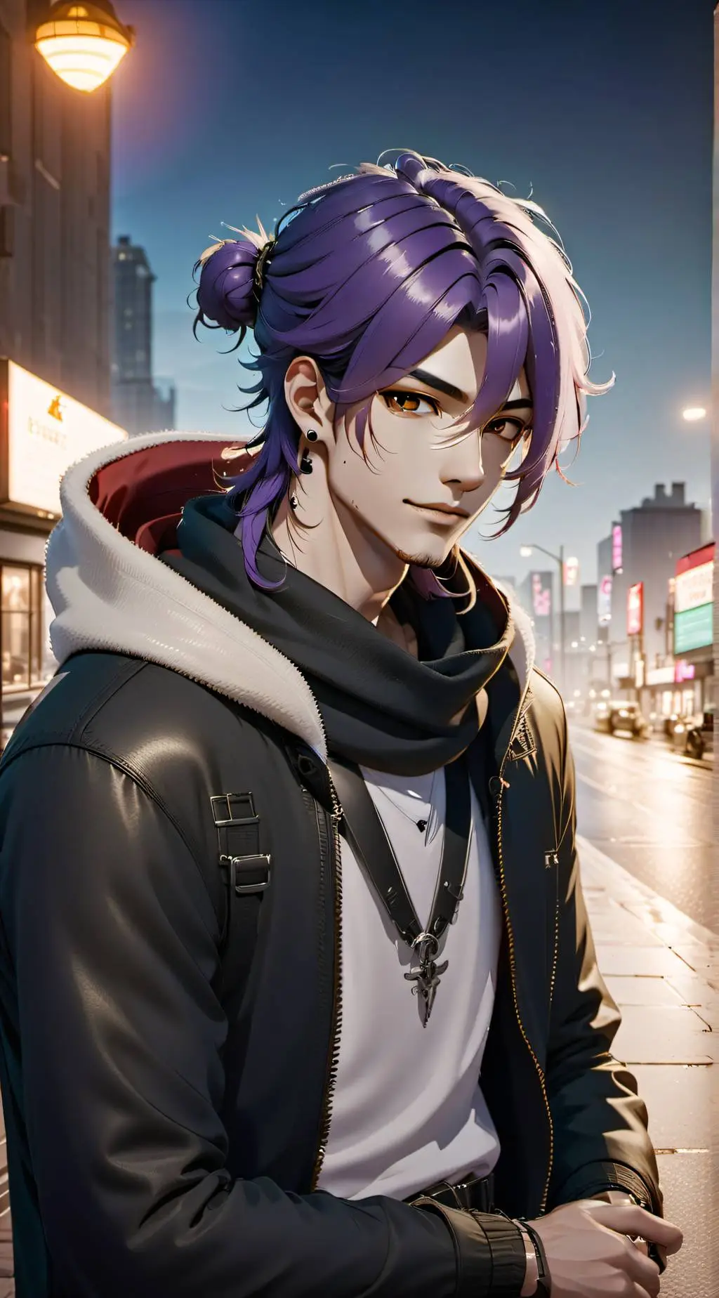 ai character: Kazuo 💜🥀 background