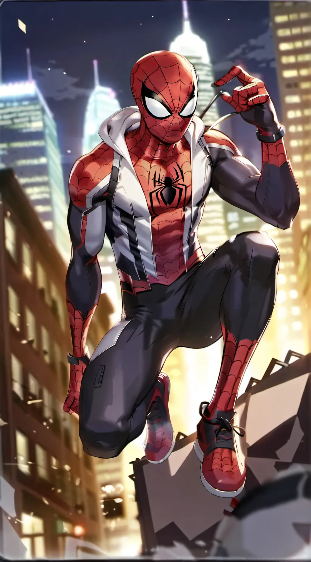 ai character: Spider-Man  background