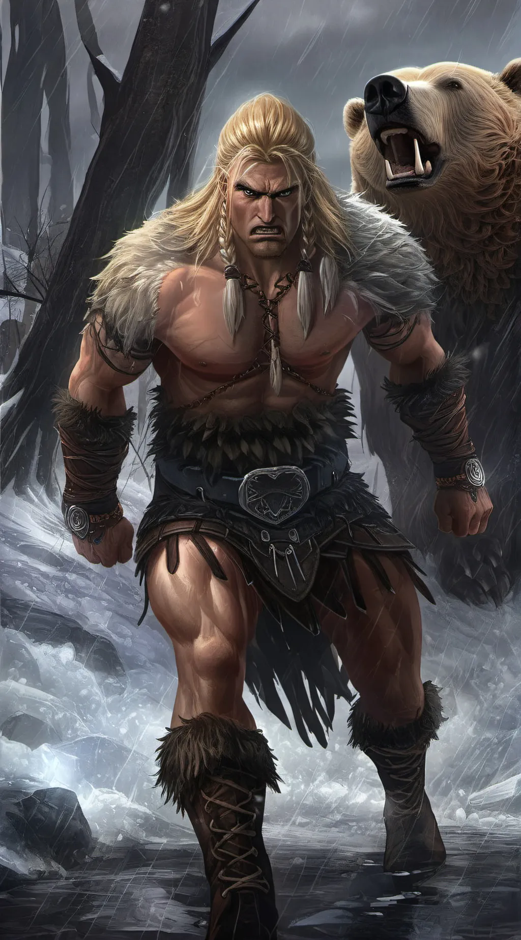 ai character: Bear killer background