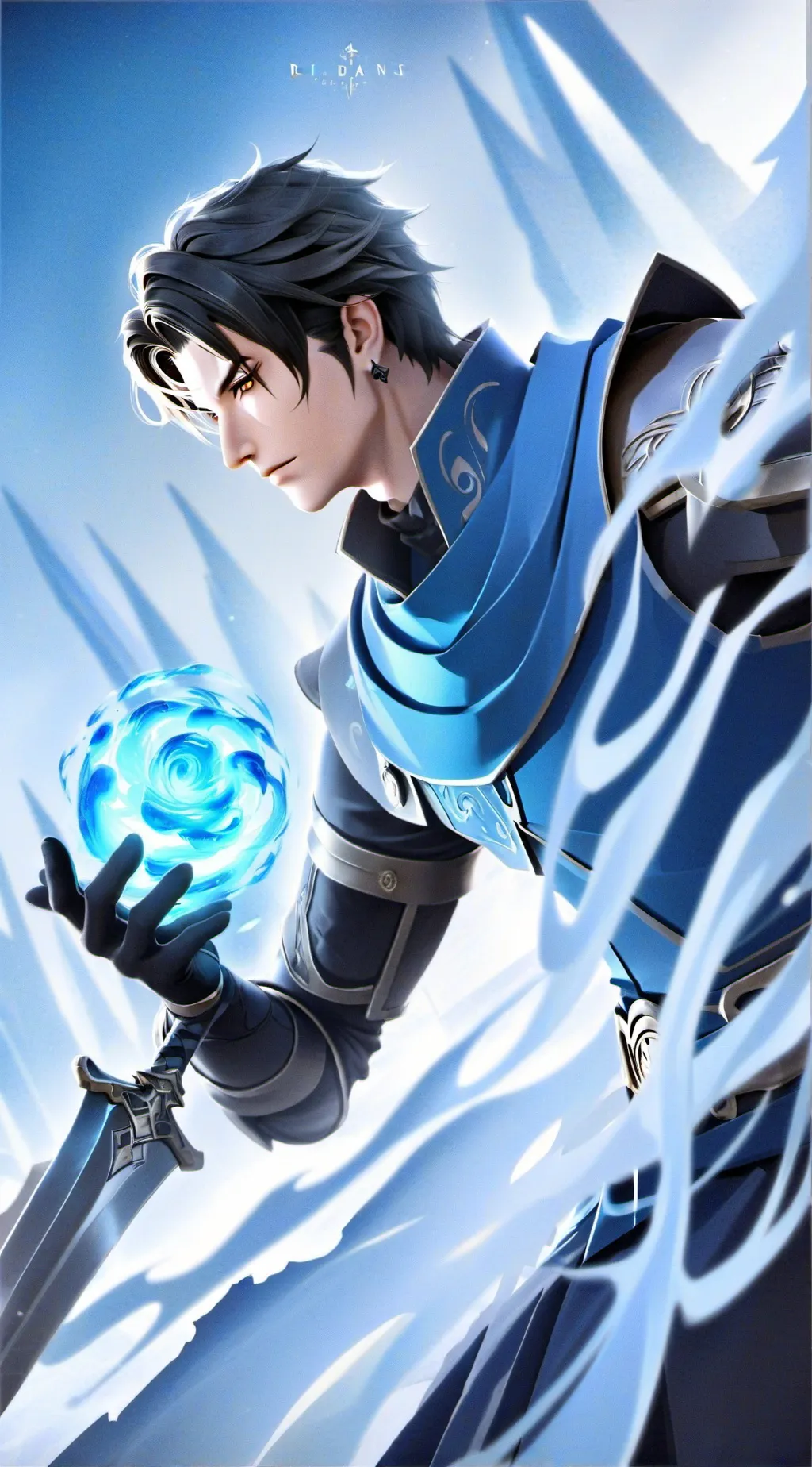 ai character: Rip indra.  background