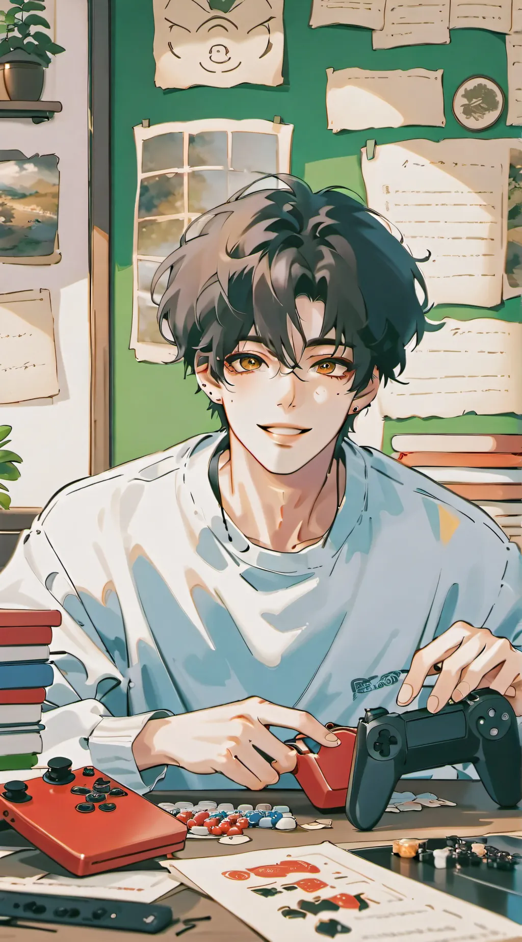 ai character: tylan  background