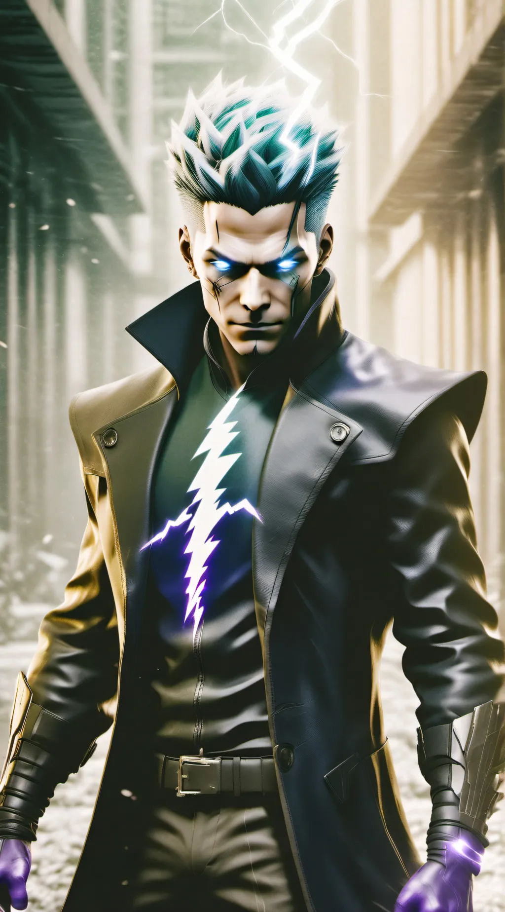 ai character: The Glitched NPC background