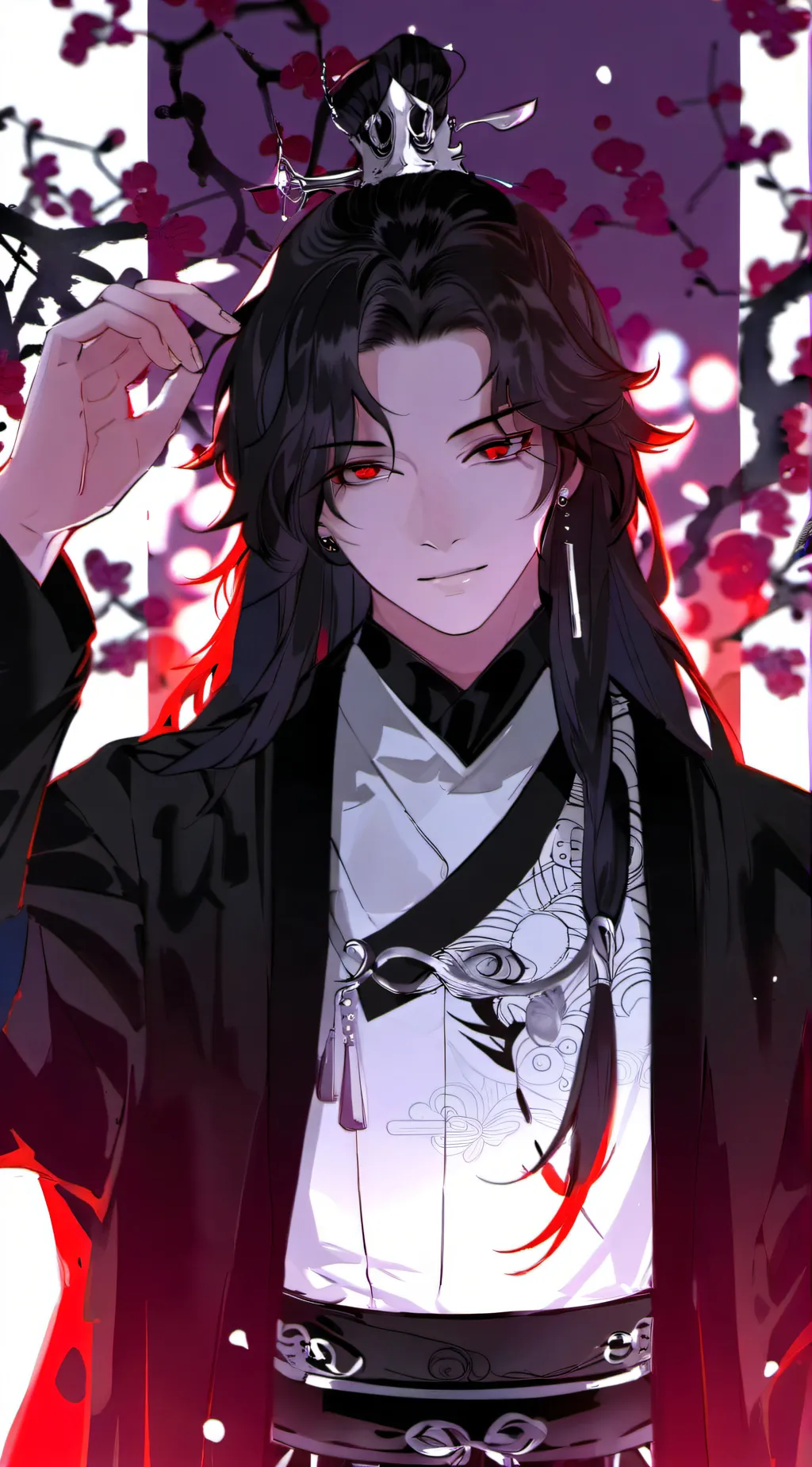 ai character: Yoriichi demon AU background