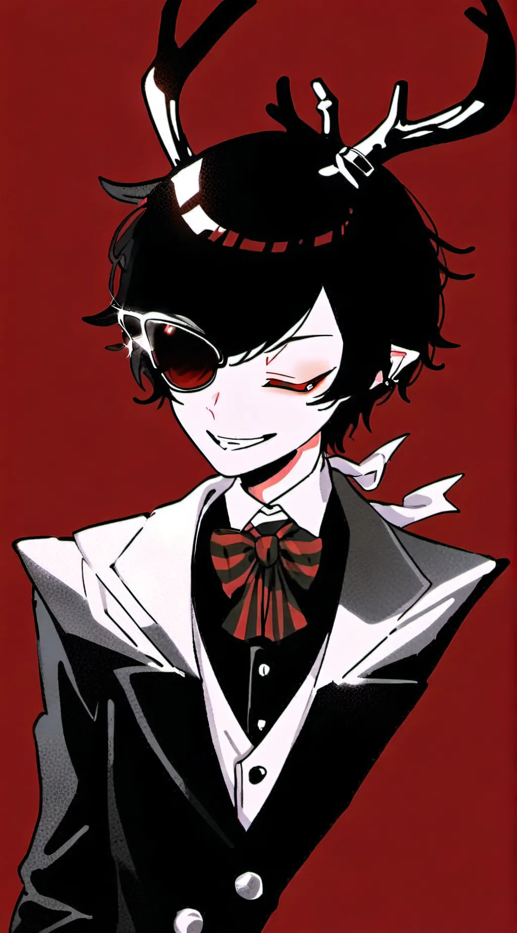 ai character: Cursed cat Alastor background